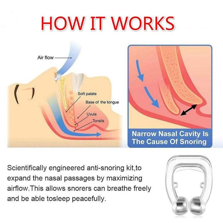 Snore Free Nose Clip (Anti Snoring Device) - 1pc - Happy Price - Image 3