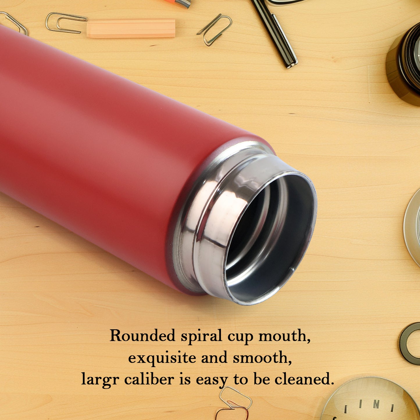 Red Vacuum Insulated Water Bottle (1 Pc  500ml) - Happy Price - Image 3