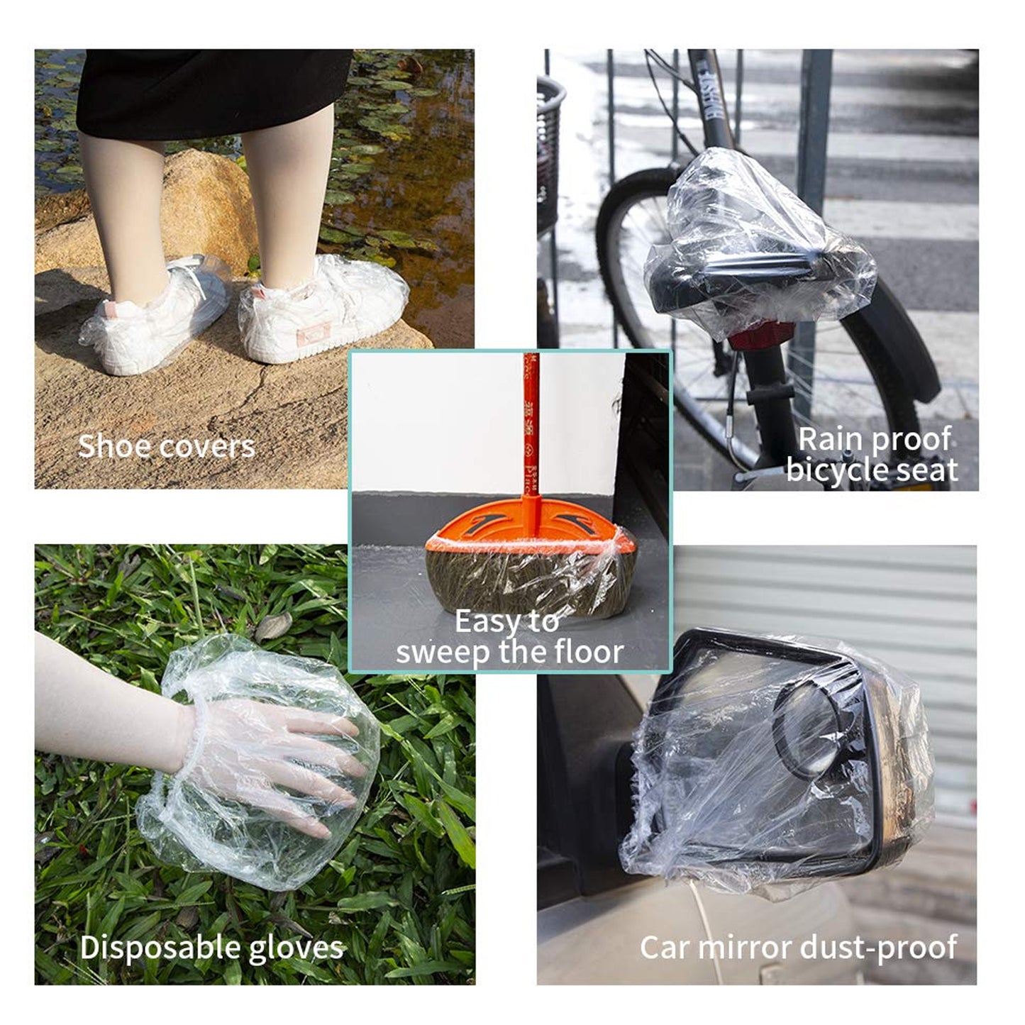 Disposable Shower Caps For Women Larger Thicker Waterproof And Individually Wrapped Plastic Elastic Hair Bath Caps For Hotel And Spa Hair Salon Home Use Portable Travel (1pc  10 Pc) - Happy Price - Image 2