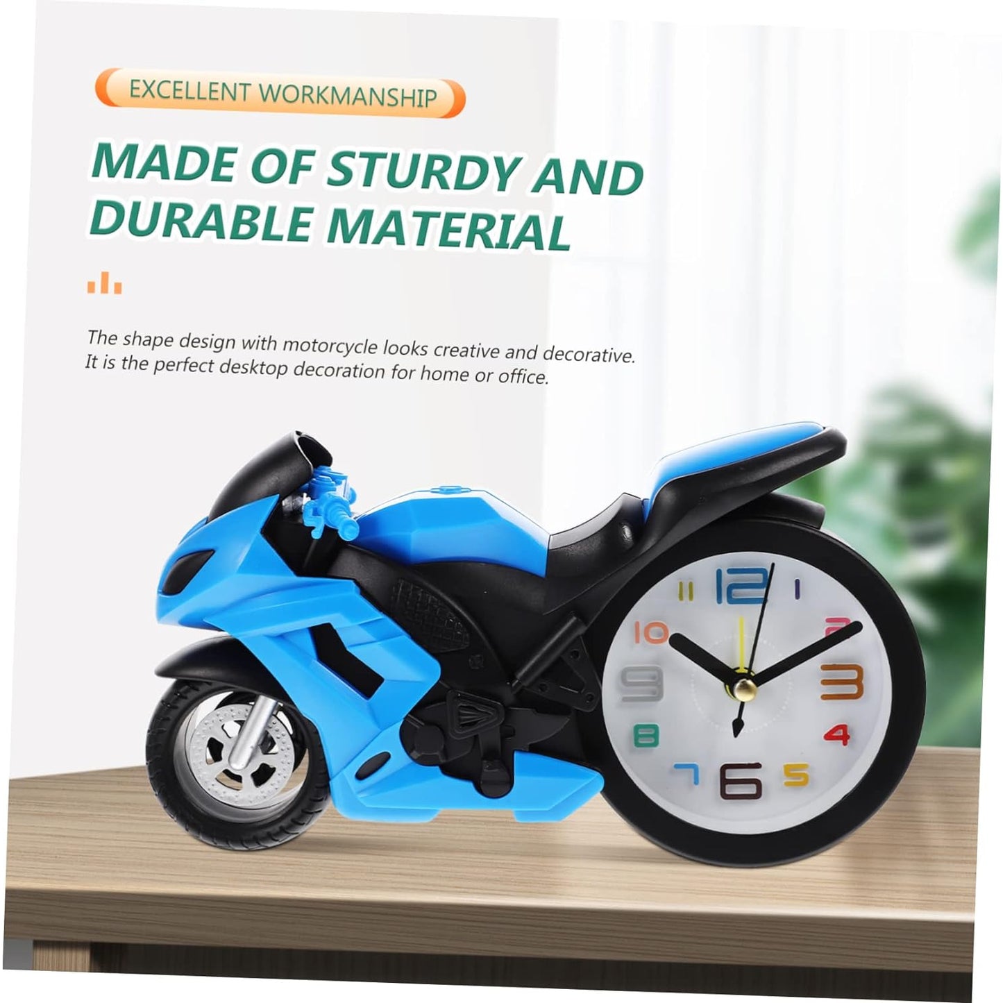 Fashioned Alarm Clock Novelty Retro Motorcycle  Motorbike Engine Style Clocks Alarm Clock Desktop Decoration Kids Gift - Happy Price - Image 5
