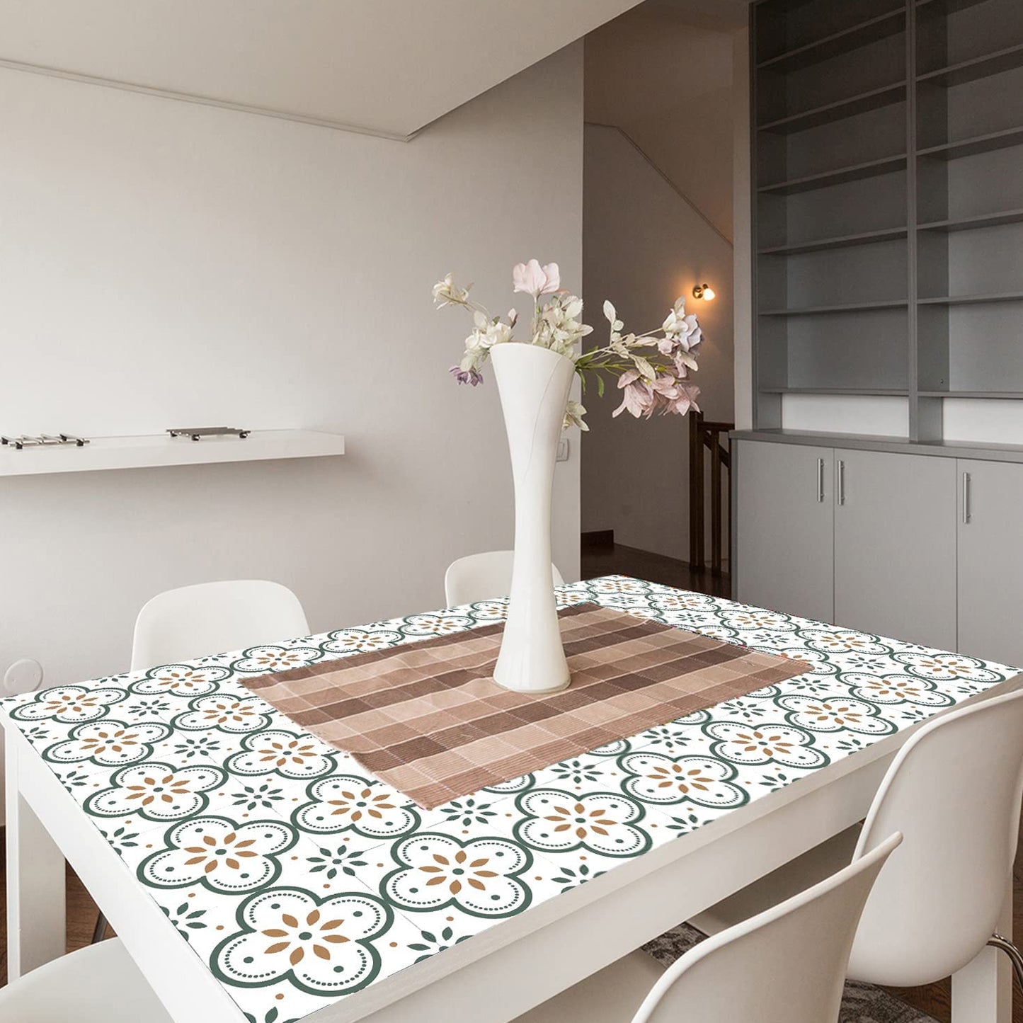 Peel And Stick Floor Tiles Kitchen  Bathroom Backsplash Sticker Detachable Waterproof Diy Tile Stickers For Wall Decoration Tiles Home Decoration (8x8 Inch  10 Pcs Set) - Happy Price - Image 5