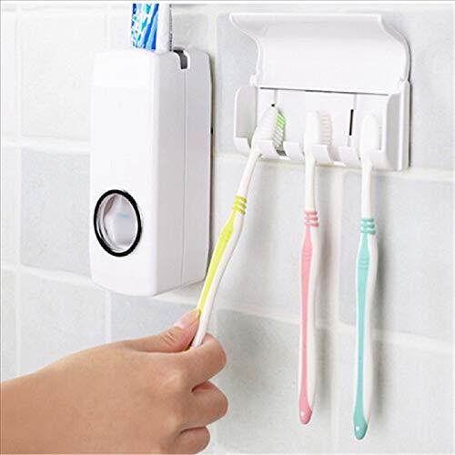 Toothpaste Dispenser  Tooth Brush Holder - Happy Price - Image 1