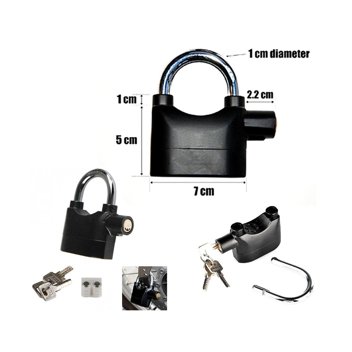Anti Theft Security Pad Lock With Smart Alarm - Happy Price - Image 6