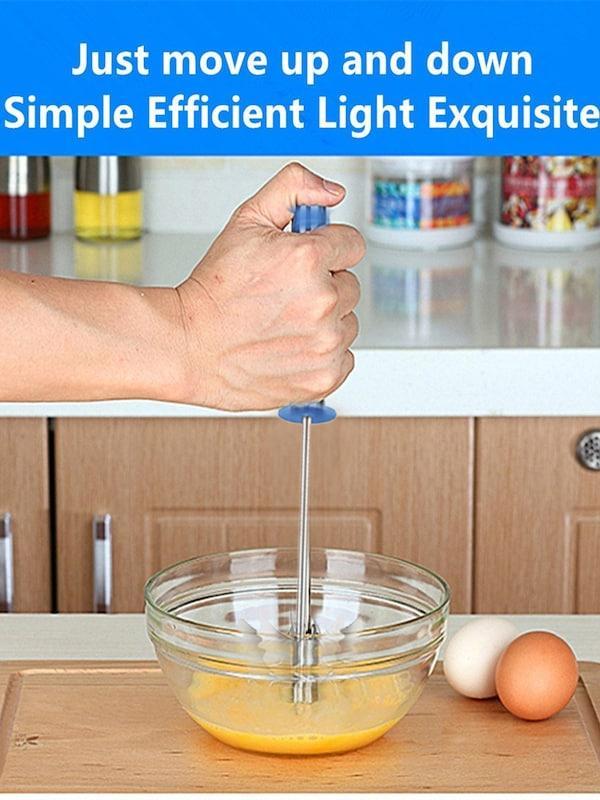 191 Stainless Steel Mixi Egg  Lassi  Butter Milk Maker  Mixer Hand Blender - Happy Price - Image 2