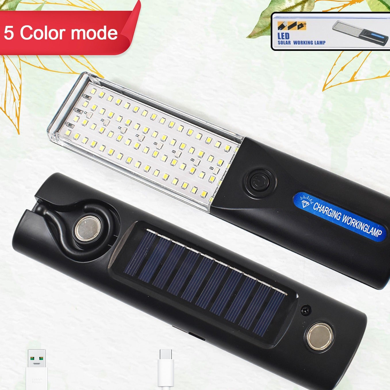 Portable Solar Led Lamp Light Emergency Work Light (1 Pc) - Happy Price - Image 1
