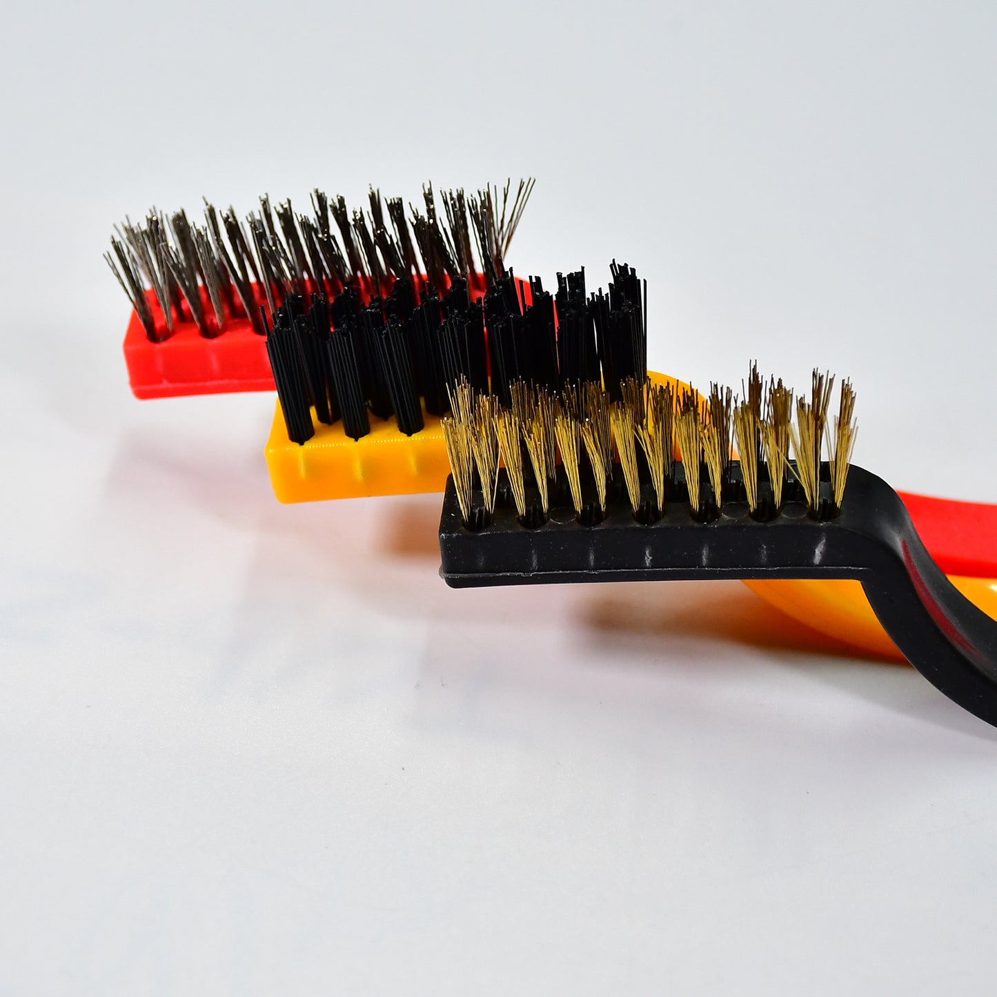 3pc  Mini Wire Brush Set Brass Nylon Stainless Steel Bristles Household Cleaning Brush For Gas Stove Smoke Machine Tool Burner Tiles Tap Rust Removal Welding Slag Dirt  Paint Scrubbing. - Happy Price - Image 5