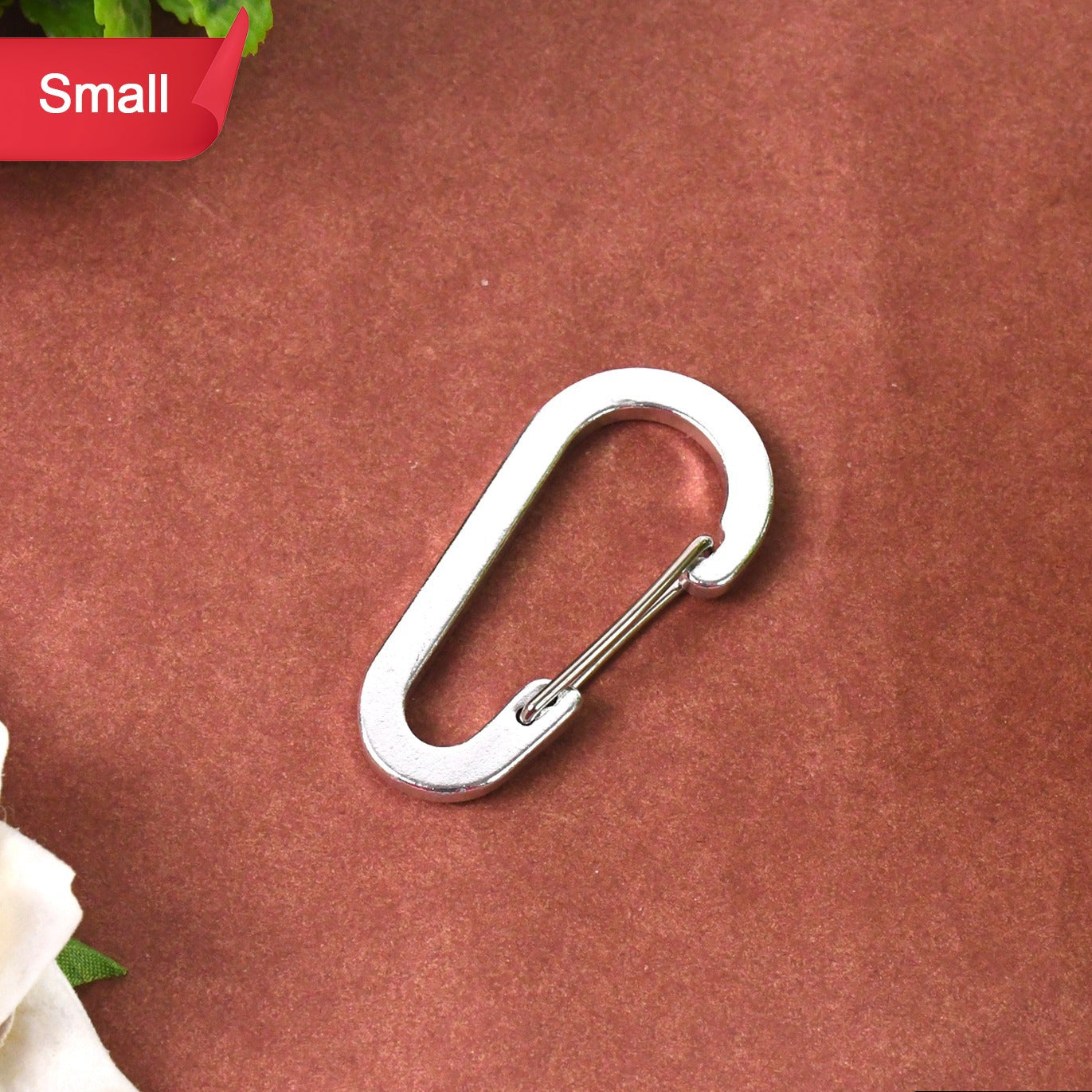 Small Snap Hook Clasps Loop Belt  Keychain Belt Loop (1 Pc) - Happy Price - Image 1