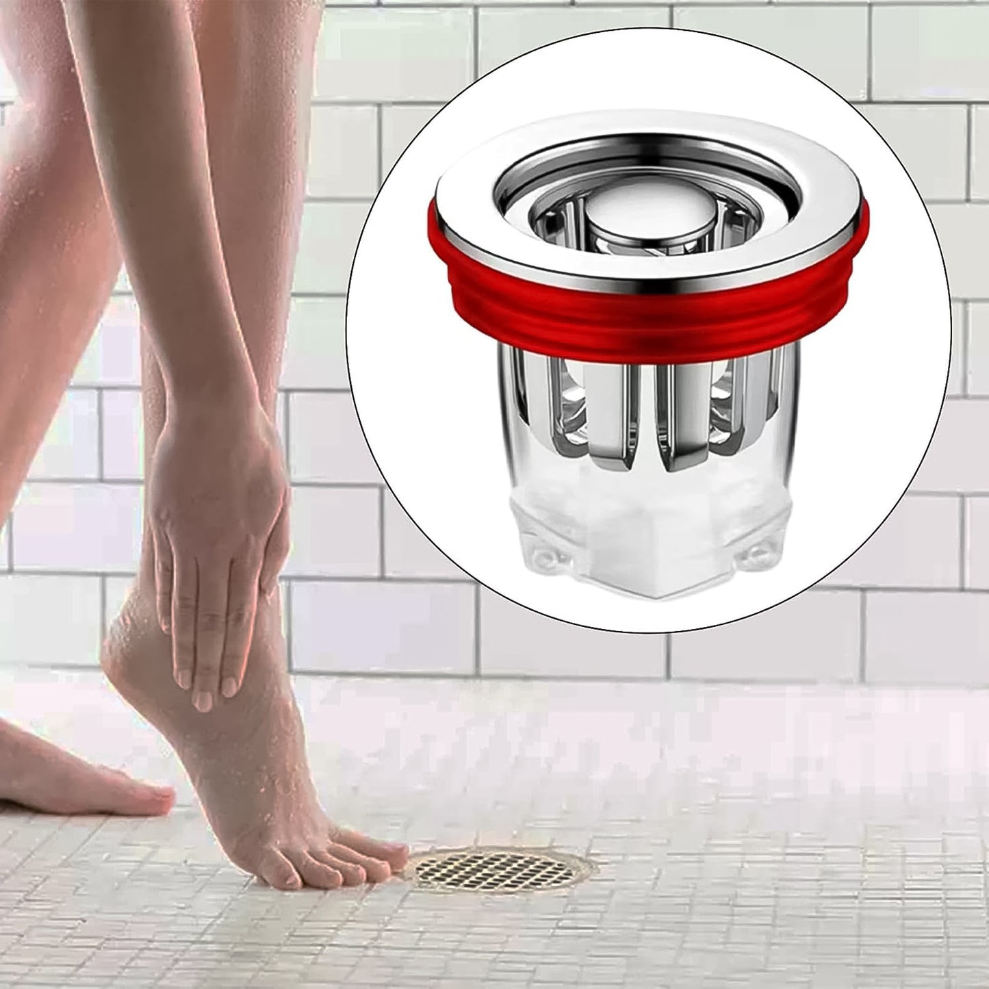Plastic Odour Proof Floor Drain Sink Drain For Toilet Bathroom Kitchen (1 Pc) - Happy Price - Image 3