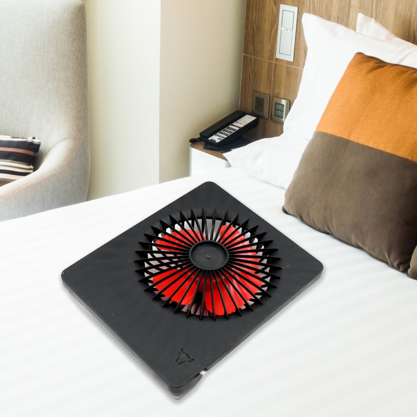 Portable Desk Fan Table Fan 1 Step Speed Setting Fan Personal Desk Fan Suitable For Office School  Home Use - Happy Price - Image 3