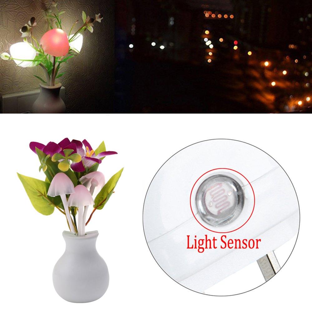 Led Dream Night Light Auto Onoff Sensor Mushroom Lamp (Multicolor) - Happy Price - Image 4