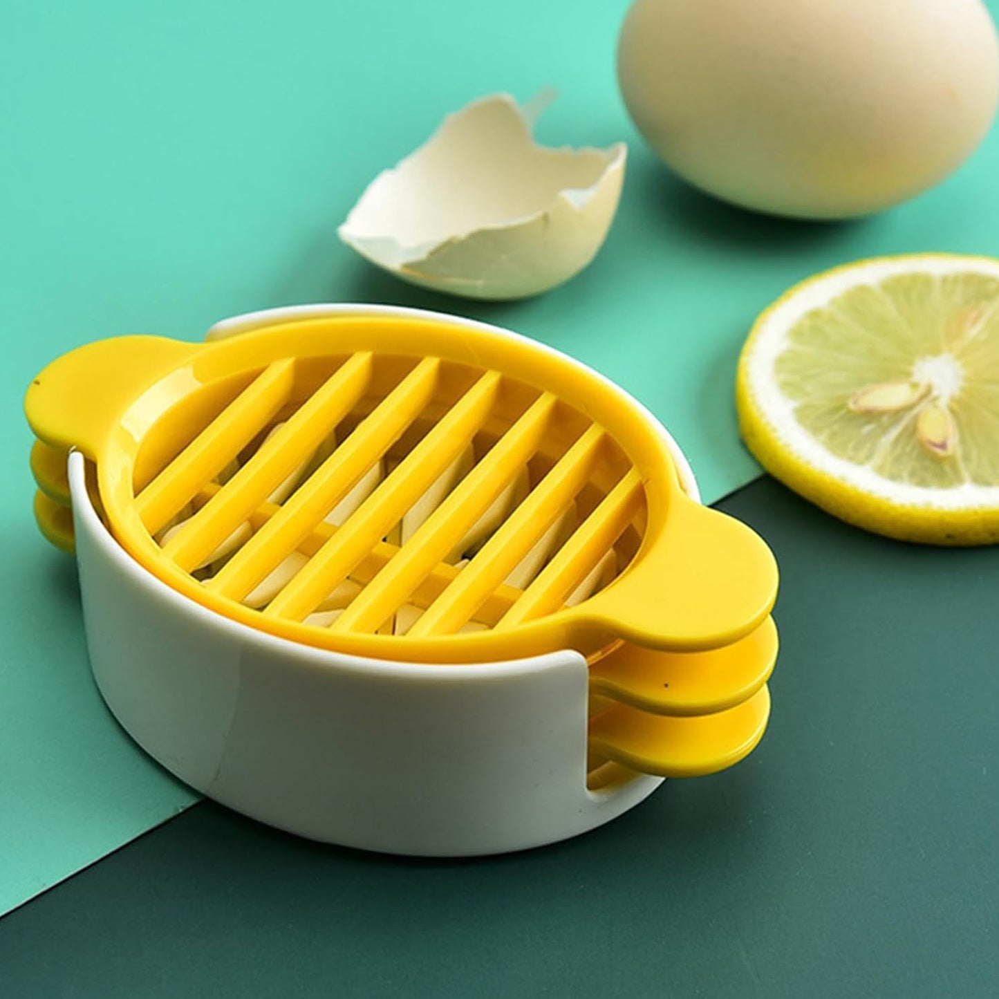 Egg Slicer 3 In 1 Boiled Egg Slicer Egg Slicer Preserved Egg Slicer Home Restaurant Kitchen Tool (1 Pc) - Happy Price - Image 3