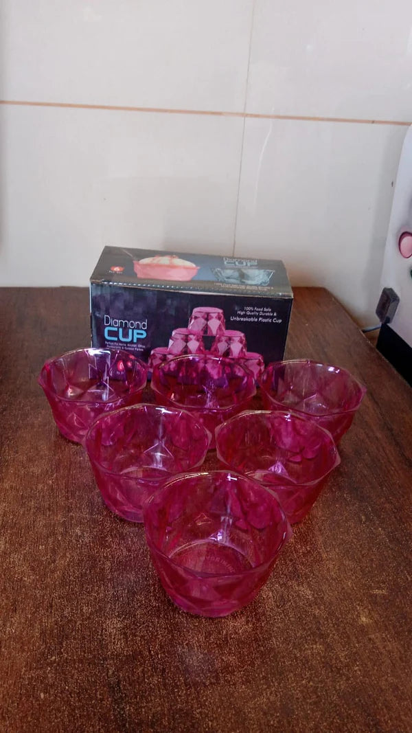6pc Diamond Shape Ice Cream Bowl Set - Happy Price - Image 6