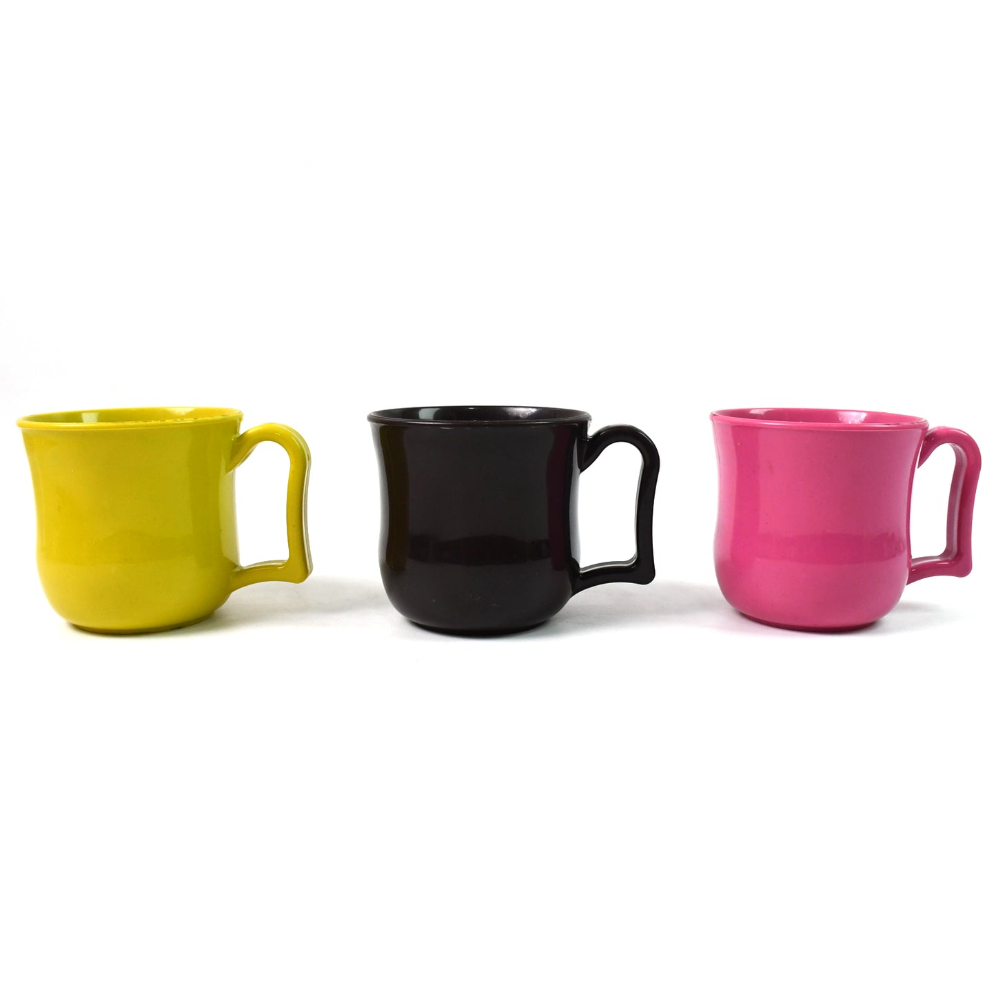 Premium Plastic Coffee  Tea Cups  Mug With Handle (1 Pc  Loose  Mix Color) - Happy Price - Image 3