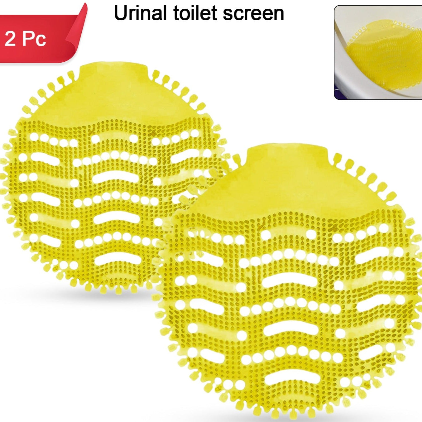 Urinal Screen Deodorizer Mat (2 Pc Set) - Happy Price - Image 1