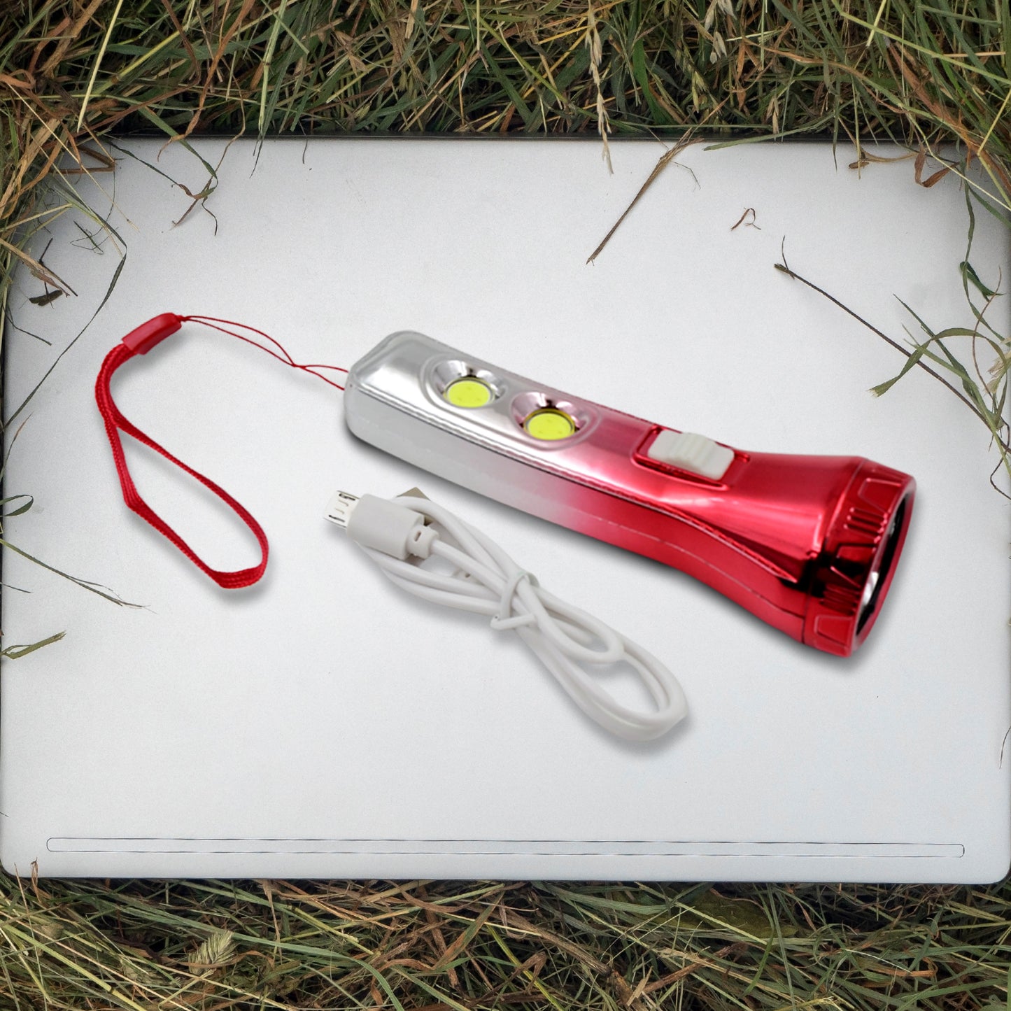 Multi Functional 3 Led Torchlight  Flashlight (1 Pc) - Happy Price - Image 2