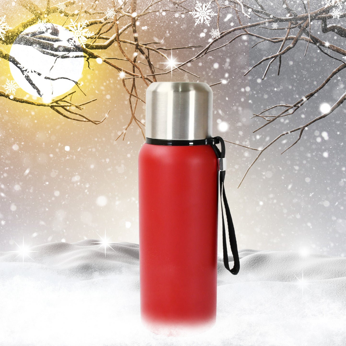 Stainless Steel Water Bottle Fridge Water Bottle Stainless Steel Water Bottle Leak Proof Rust Proof Cold  Hot Thermos Steel Bottle Leak Proof  Office Bottle  Gym  Home  Kitchen  Hiking  Trekking  Travel Bottle (1000ml800mlapprox 600ml) - Happy Price - Image 3