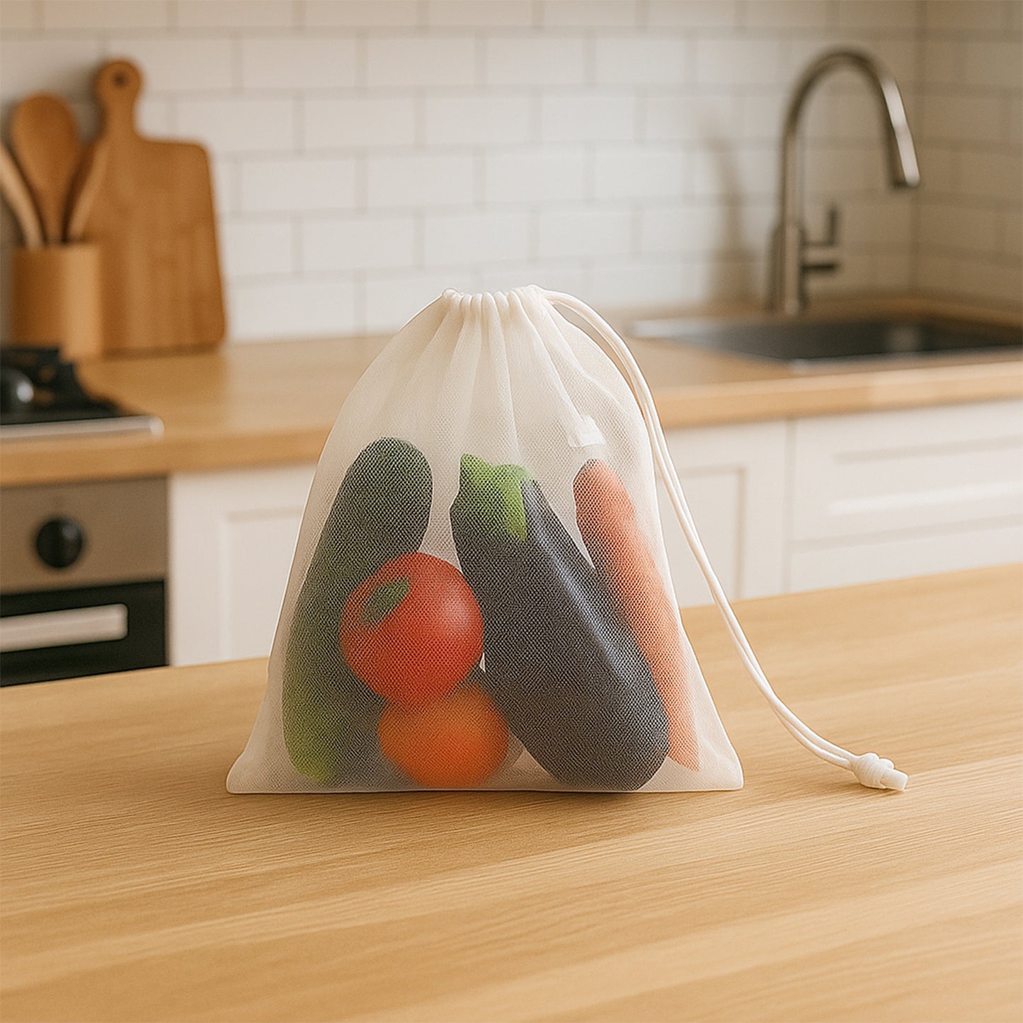 Reusable Mesh Produce Bags (2 Pc) - Happy Price - Image 3