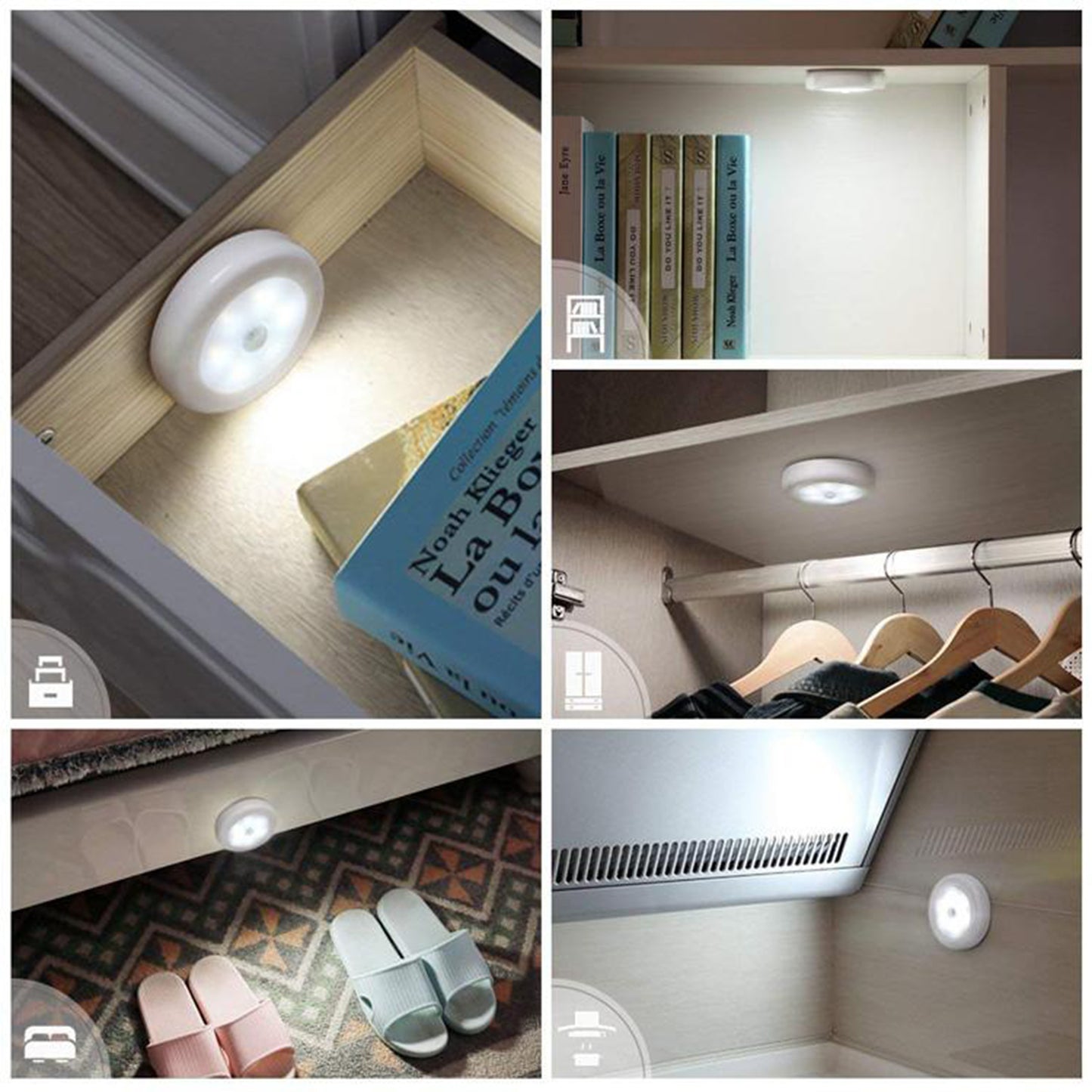 Round Shape 8 Led Motion Sensor Induction Led Light - Happy Price - Image 2
