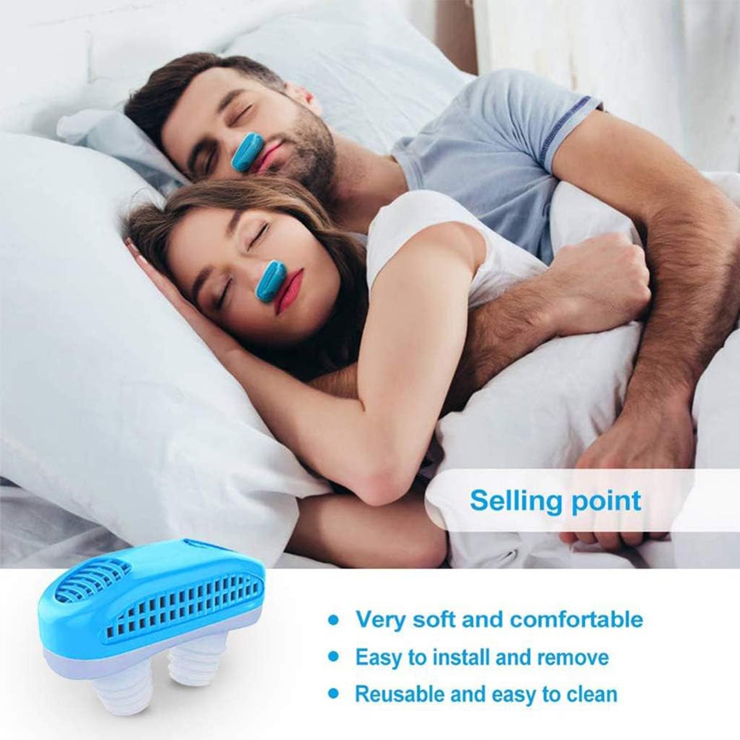 2 In 1 Anti Snoring And Air Purifier Nose Clip Anti Snoring Device (1 Pc  With Plastic Case) - Happy Price - Image 5