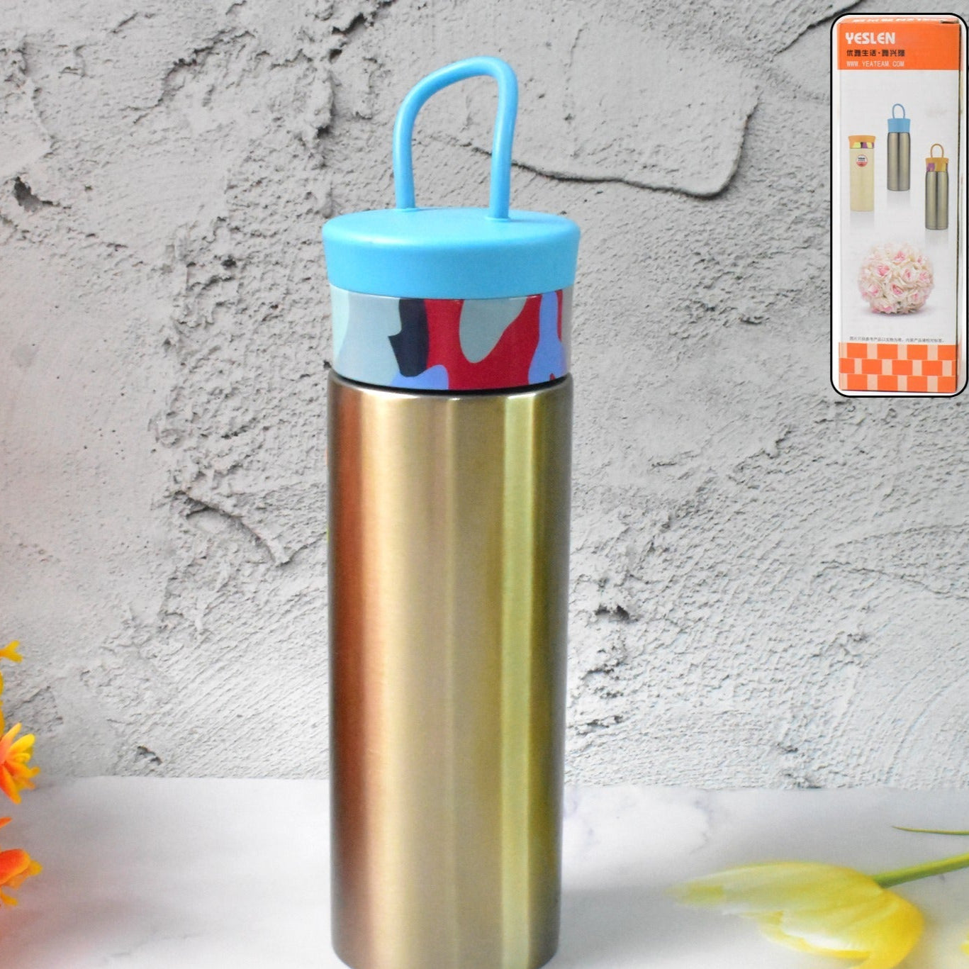 Stainless Steel Double Wall Water Bottle (300ml) - Happy Price - Image 1