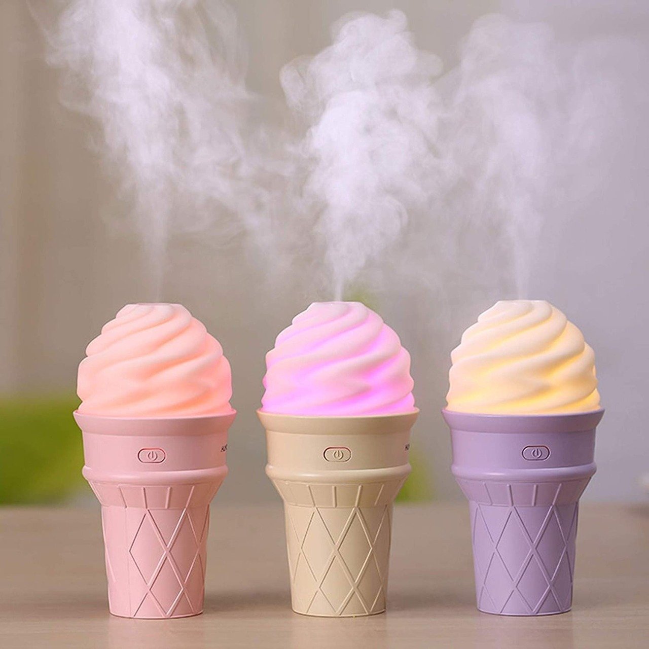 Ice Cream Design Led Humidifier For Freshening Air  Fragrance (Multicoloured) - Happy Price - Image 5