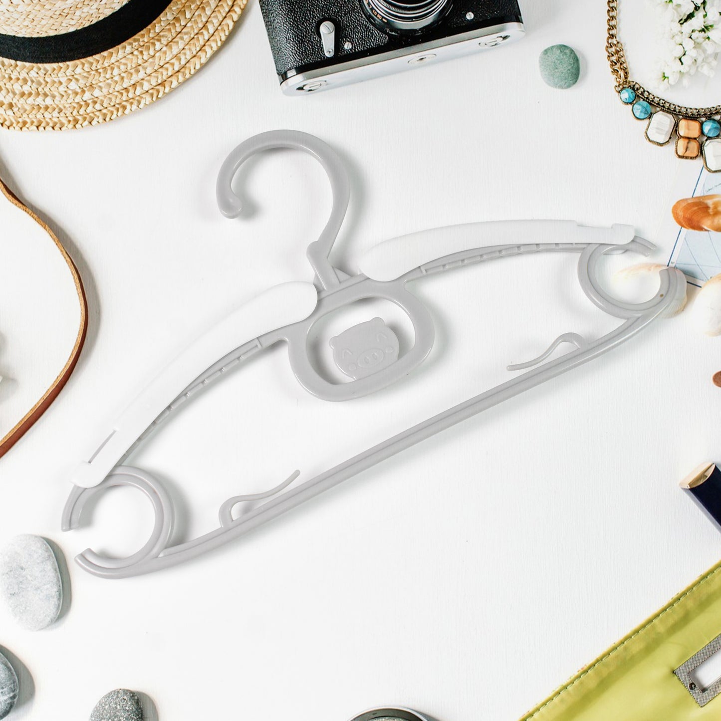 Large Dress Hanger Plastic Adjustable Cloth Hanger (5 Pcs Set) - Happy Price - Image 6