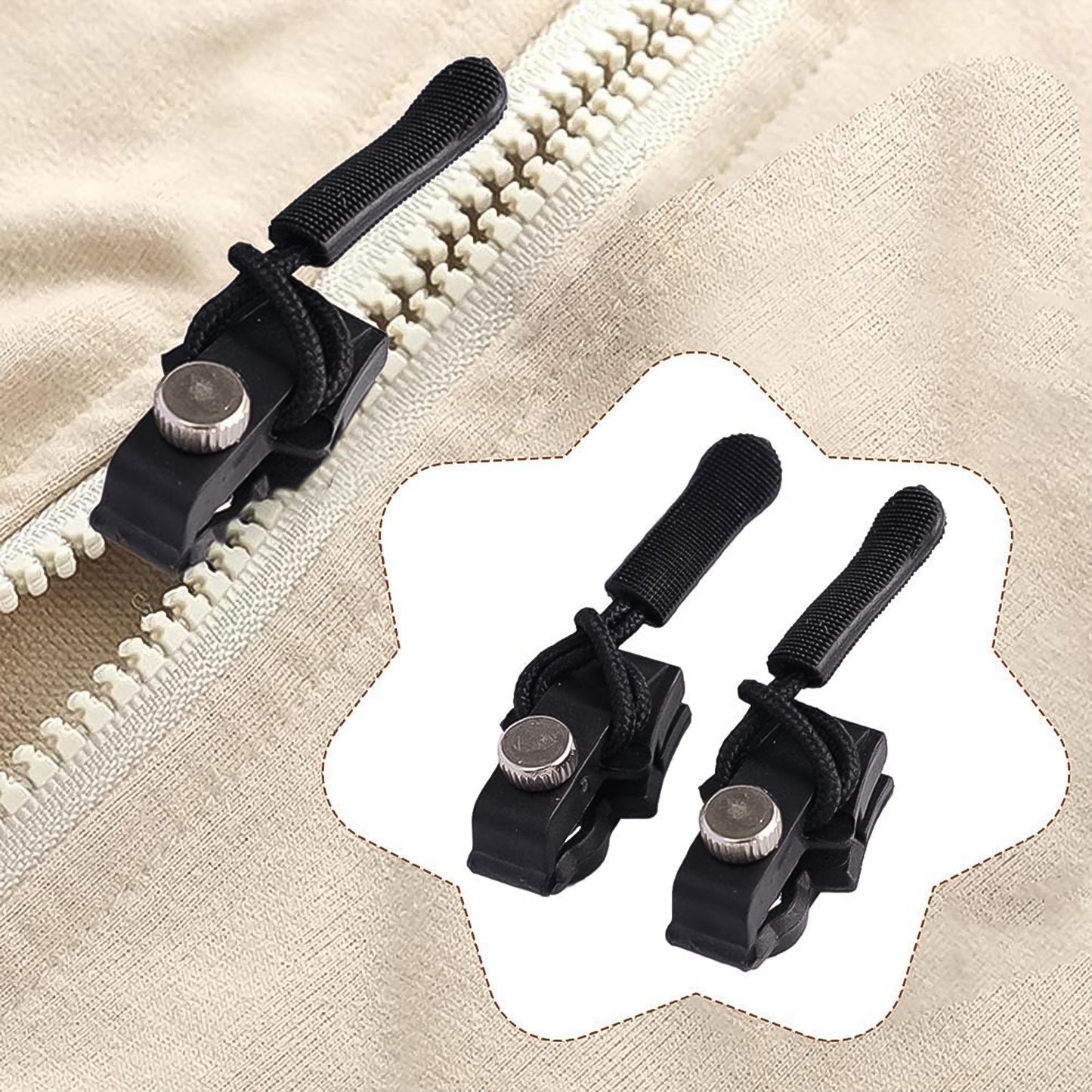 Portable Universal Detachable Zipper Slider (1 Pc  Big) - Happy Price - Image 2