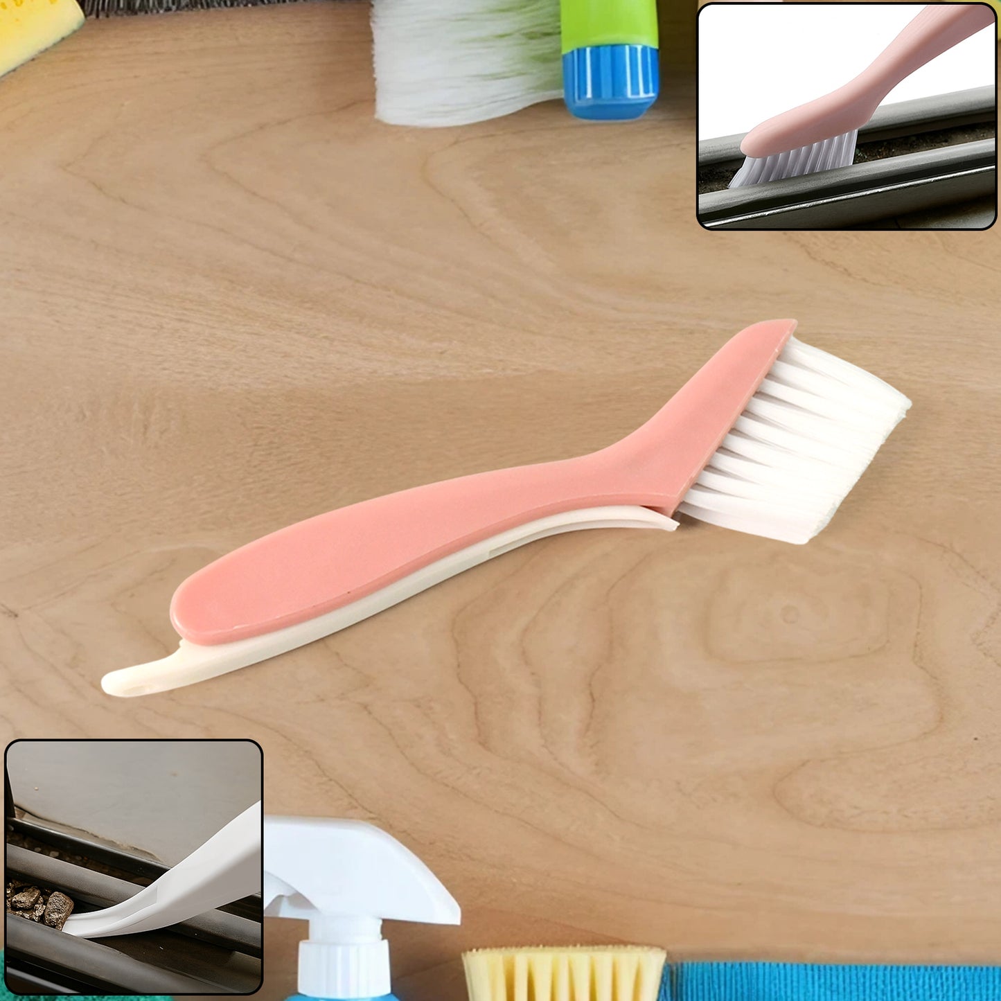Multi-functional 2-in-1 Groove Cleaning Brush With Crevice Scraper - Happy Price - Image 2