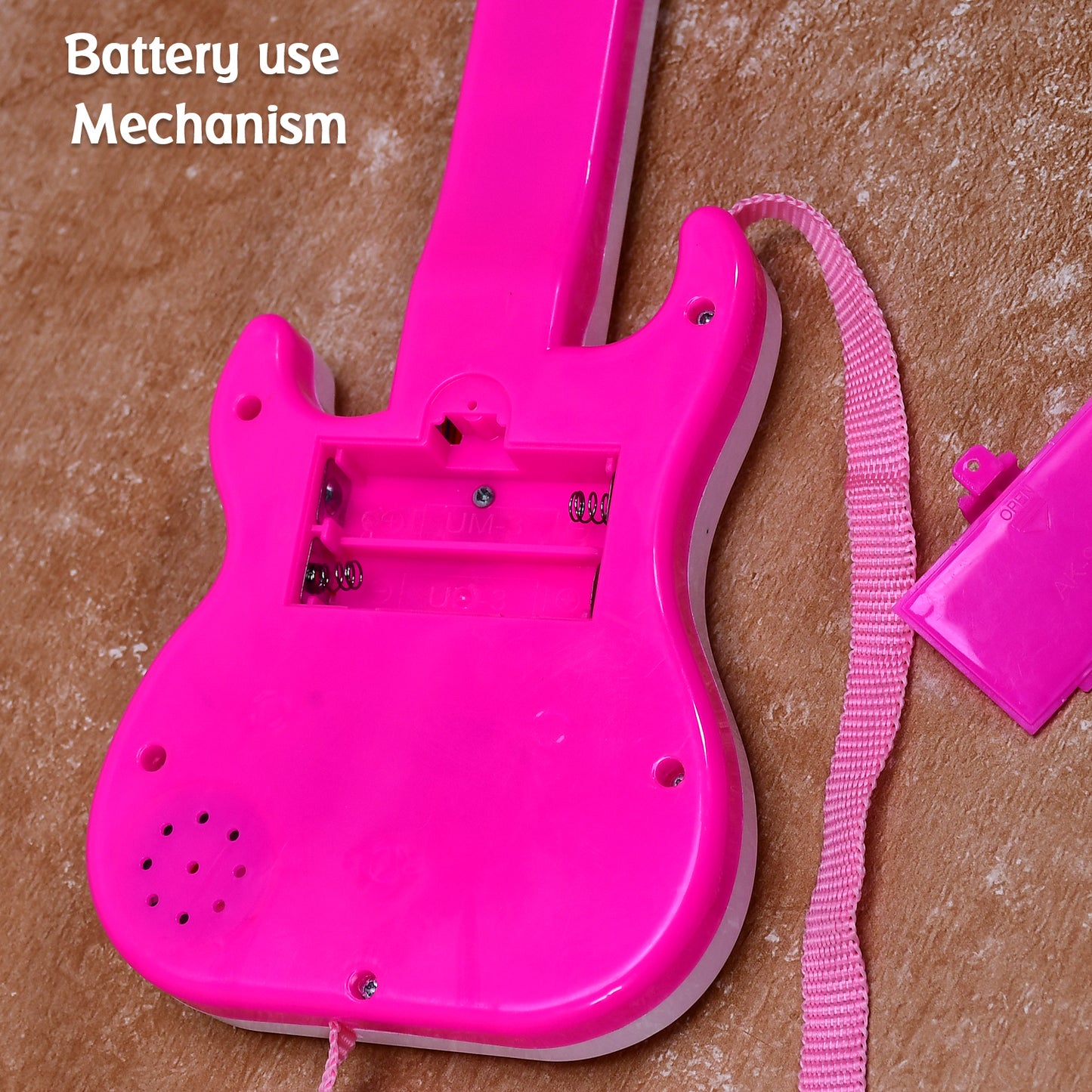 Battery Operated Musical Instruments Mini Guitar Toys And Light For 3+years Old Kids. - Happy Price - Image 5
