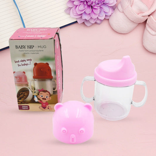 Baby Milk Mug Sippy Cup Baby Mug Leakproof Mug For Kids Lightweight Nursing Dishwasher Safe Mug (250 Ml  1 Pc) - Happy Price - Image 1