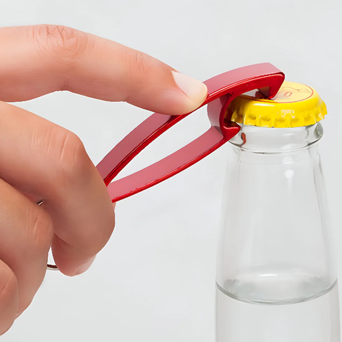 2 In 1 Compact Metal Bottle Opener With Keyring (1 Pc) - Happy Price - Image 2