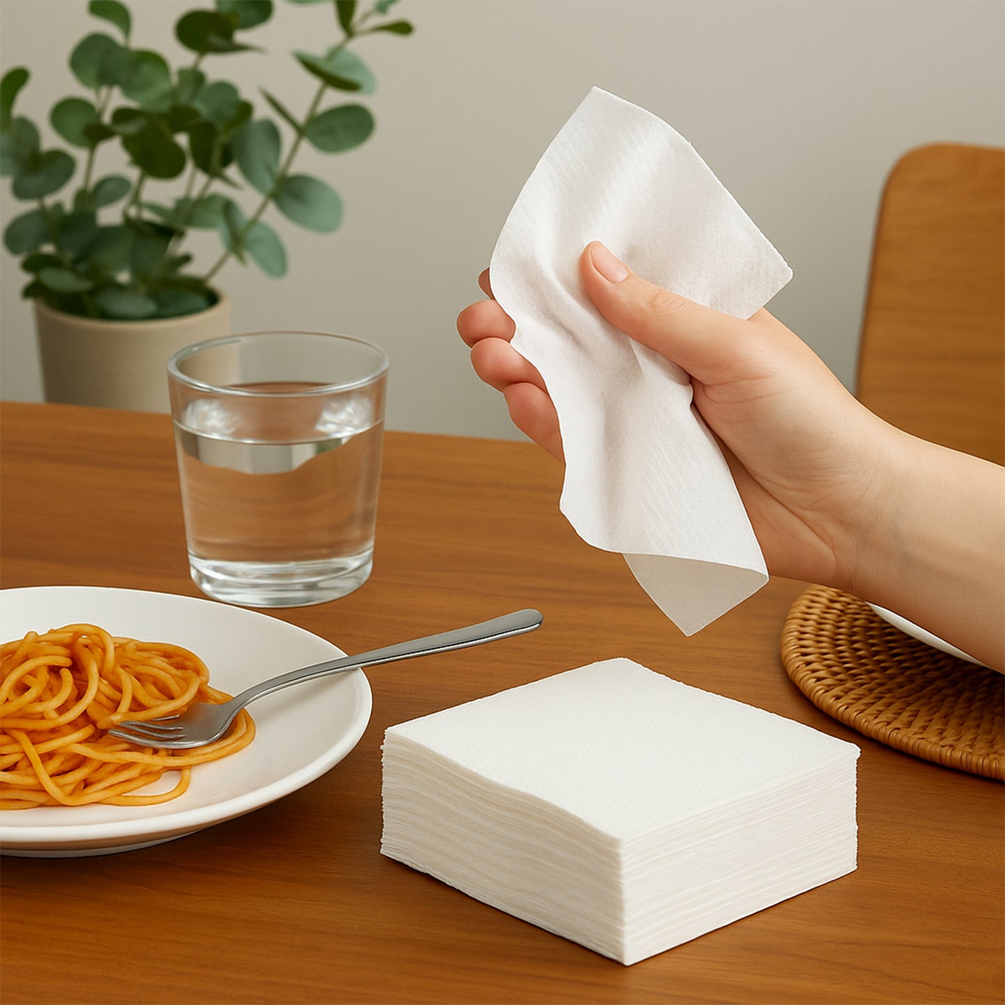 Soft  Absorbent Disposable Tissue Paper  Napkins Set (50 Pc) - Happy Price - Image 6