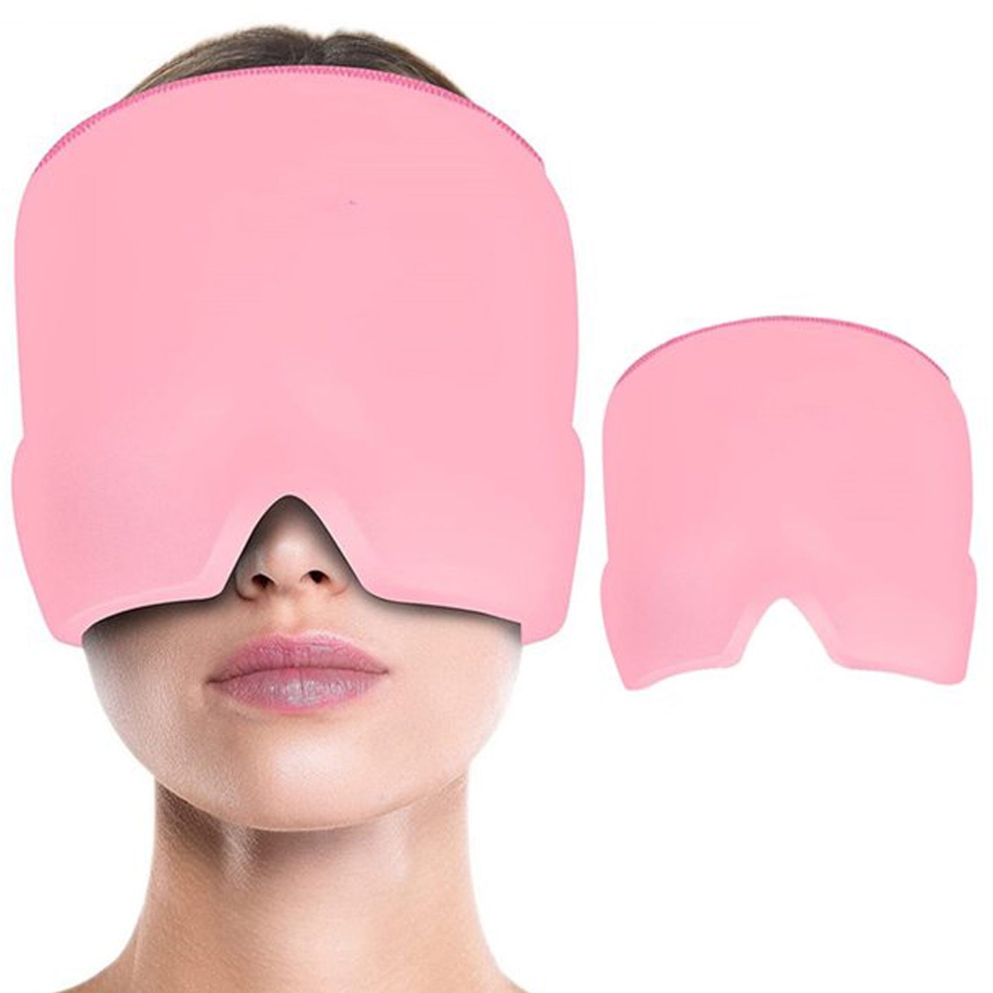 Headache Relief Hat Migraine Cap Wearable Migraine Mask Ice Head Wrap For Tension Headache Puffy Eyes Sinus Headache  Stress Relief - Happy Price - Image 5