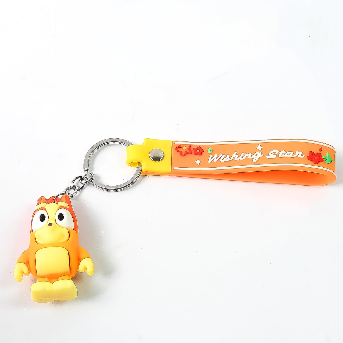 Cute Cartoon Silicone 3d Key Chain With Metal Hook  Strap (Pack Of 1) - Happy Price - Image 5