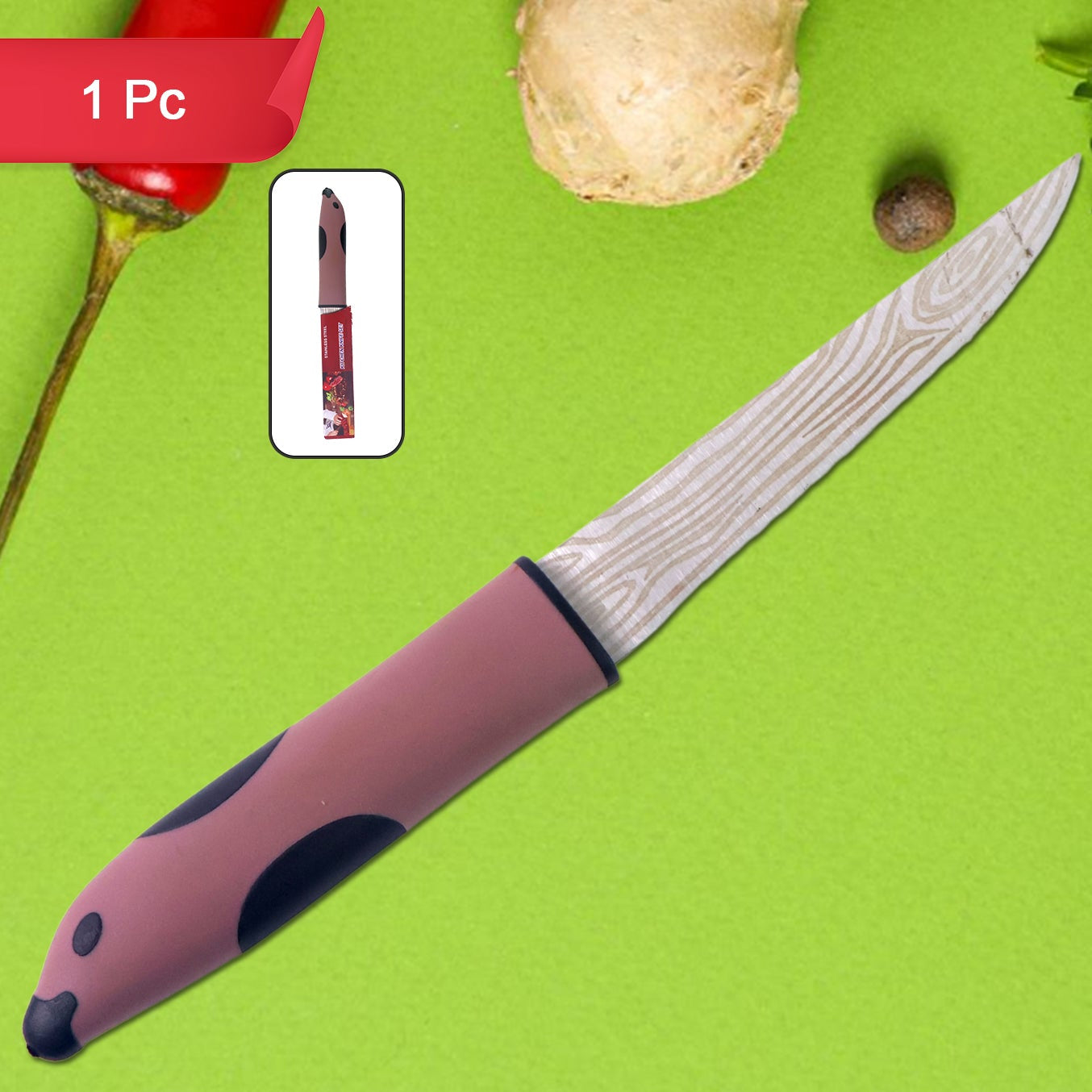 Multi-purpose Stainless Steel Kitchen Cutting Knife (1 Pc) - Happy Price - Image 1