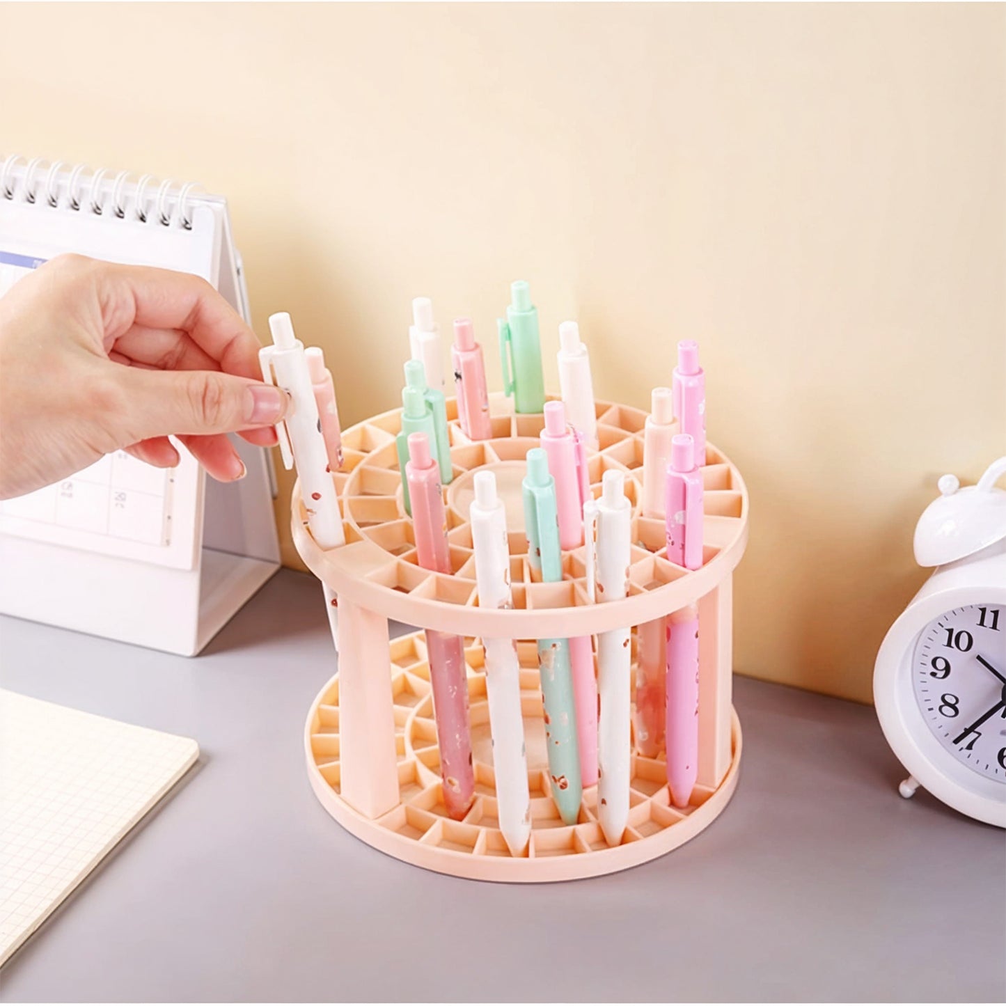 Rotating Makeup Brush Holder Stand (1 Pc) - Happy Price - Image 7