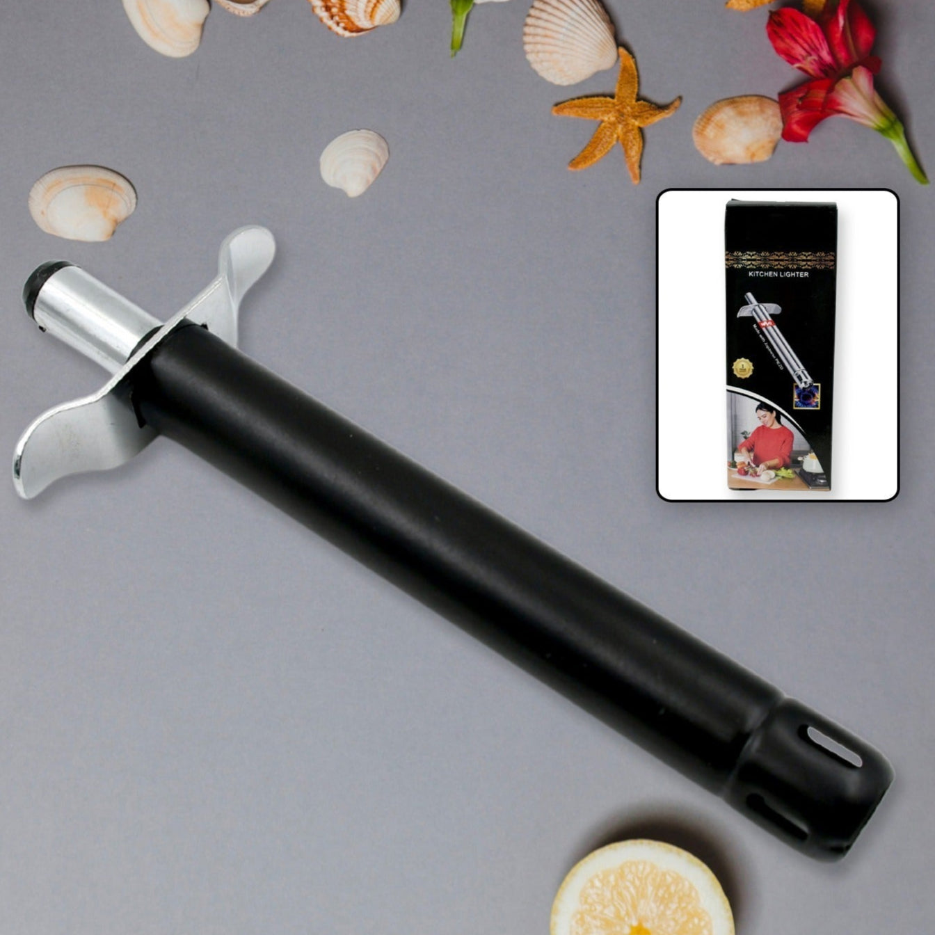 Stainless Steel Gas Lighter For Kitchen Gas Stove Long Lasting Unbreakable Lighters For Gas Stoves Restaurants  Kitchen (1 Pc) - Happy Price - Image 1