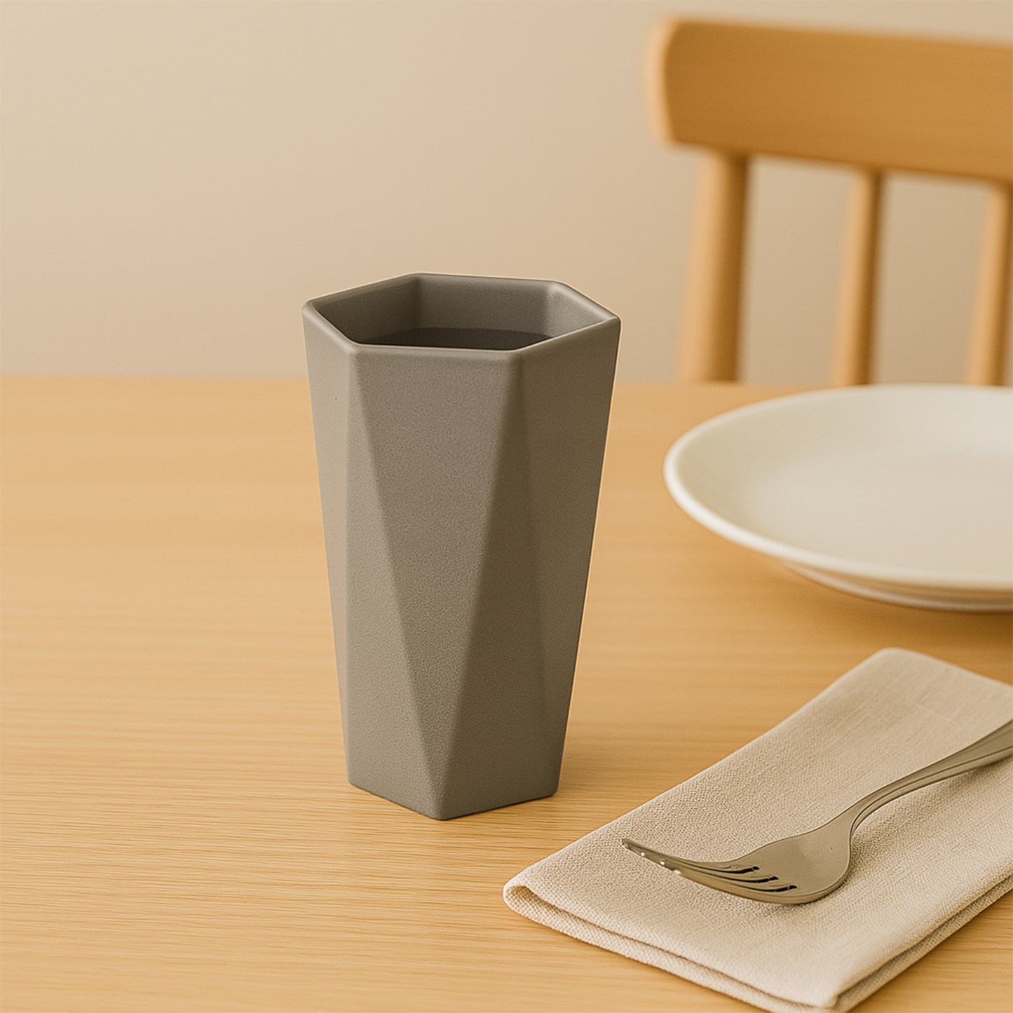 Hexagon Shape Small Plastic Drinking Glass (1 Pc) - Happy Price - Image 5