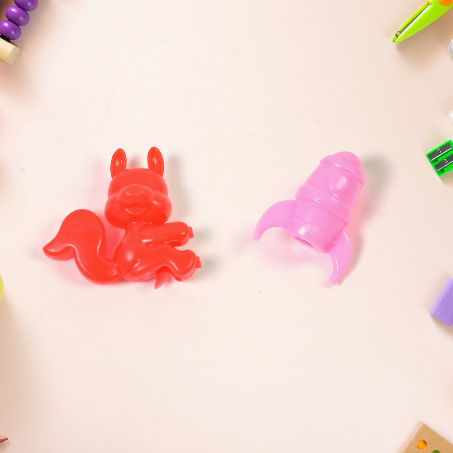 Mix Character Monkey Fish Cat Pencil Top Promotional Toys (1 Pc  Mix Colour  Design) - Happy Price - Image 3