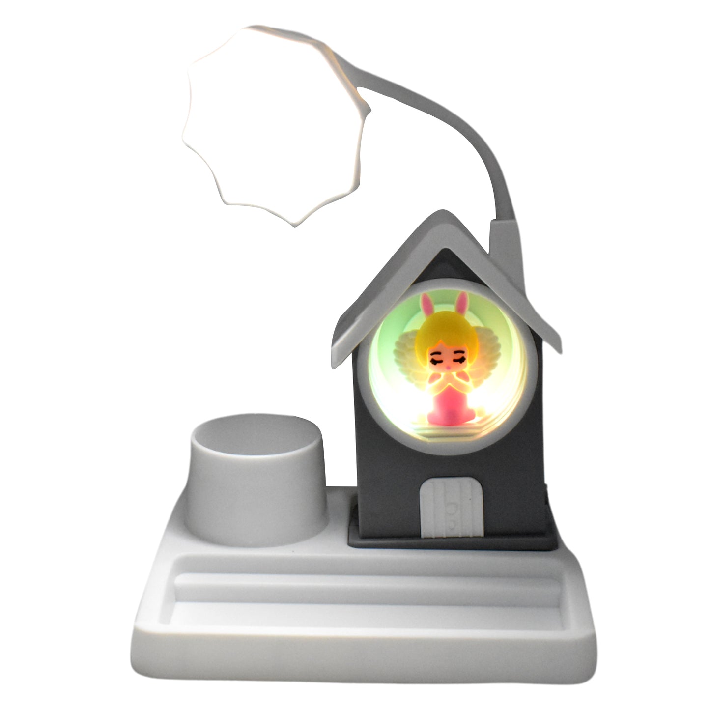 Cute Lovely Cartoon  Home Design With Plastic Base Led Desk Light Multi Color Changes (1 Pc) - Happy Price - Image 5