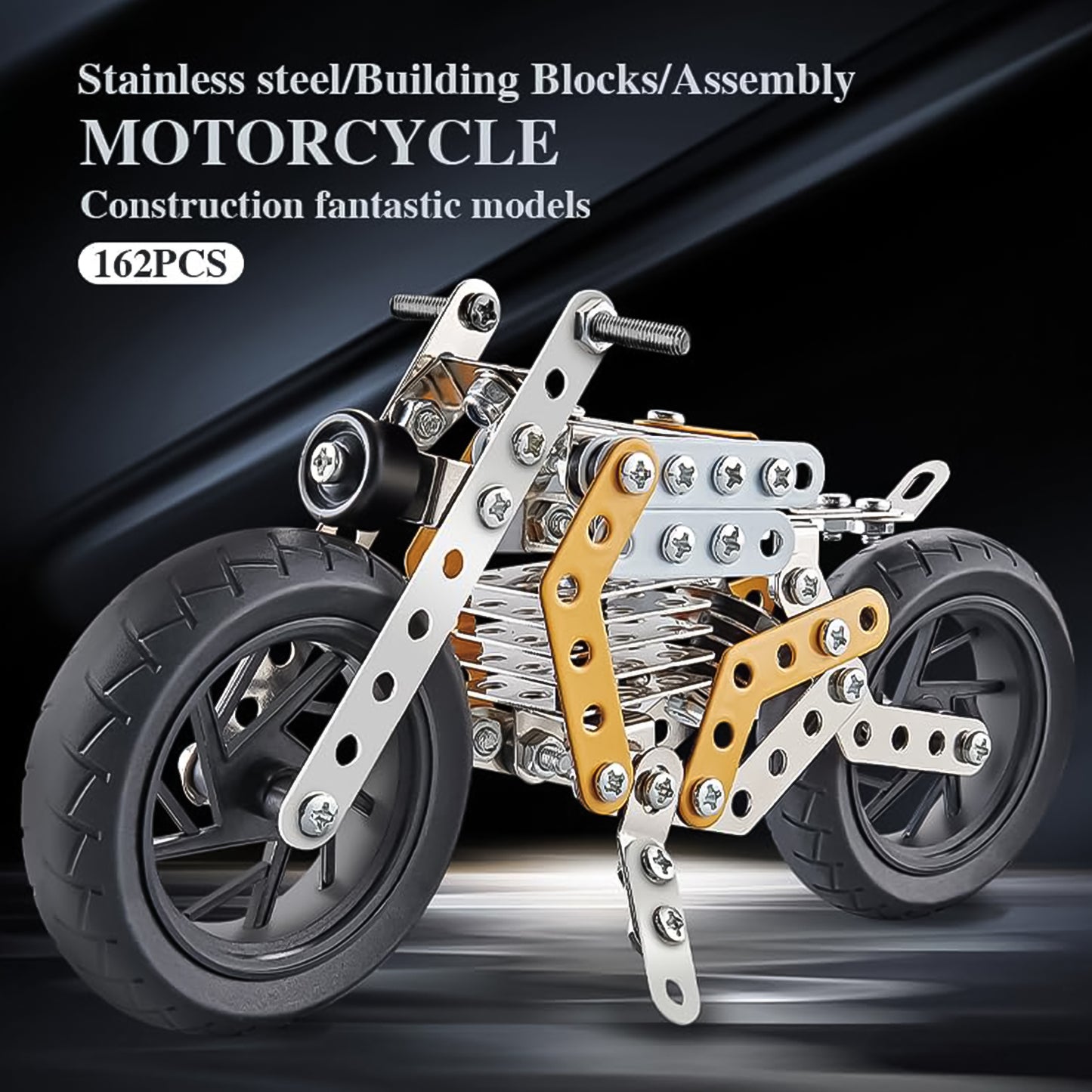 Metal Diy Bike Building Blocks For Kids (Bike 162 Pc Of Bike Tool  1 Set) - Happy Price - Image 3