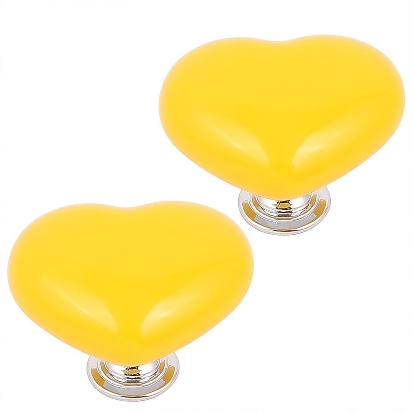 Multipurpose Cabinet Door Handle Drawer Heart-shaped Knob Pulls Toilet Press Button (1 Pc) - Happy Price - Image 3