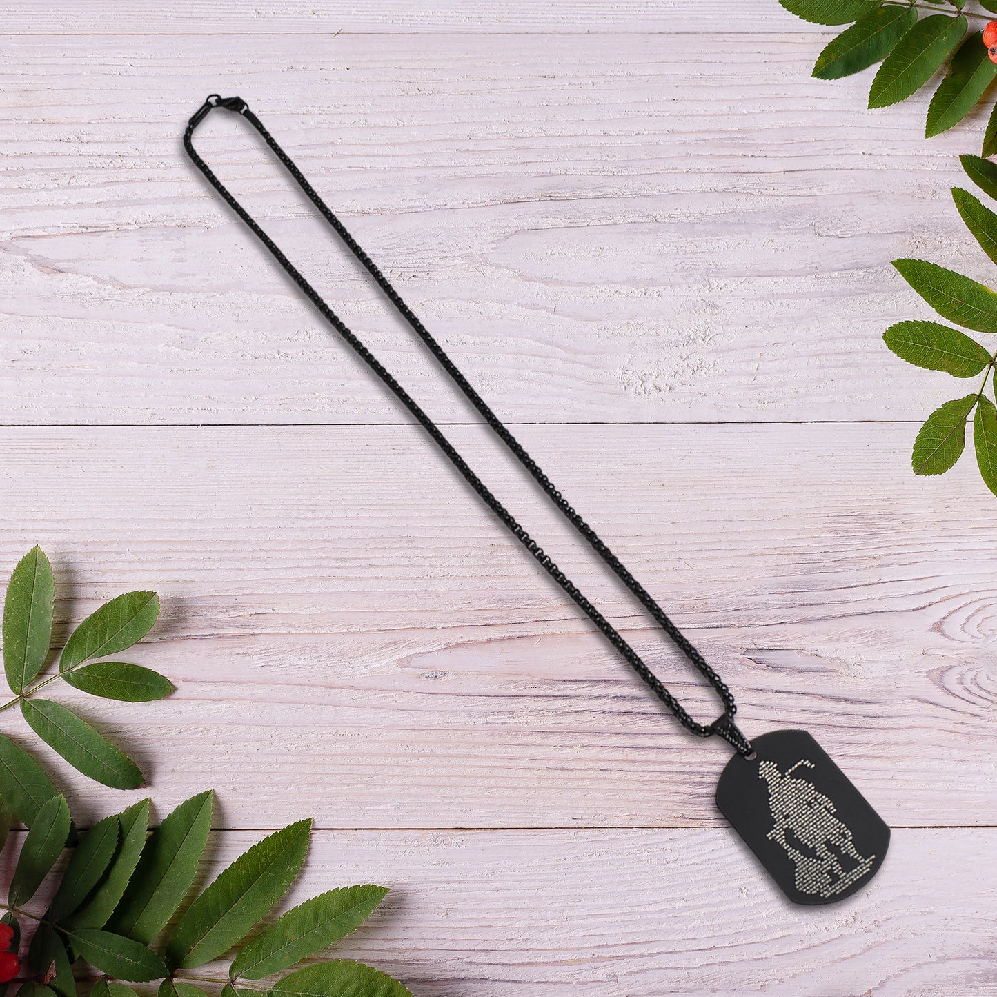 Hanuman Chalisa Locket With Gada Chain (1 Pc) - Happy Price - Image 3