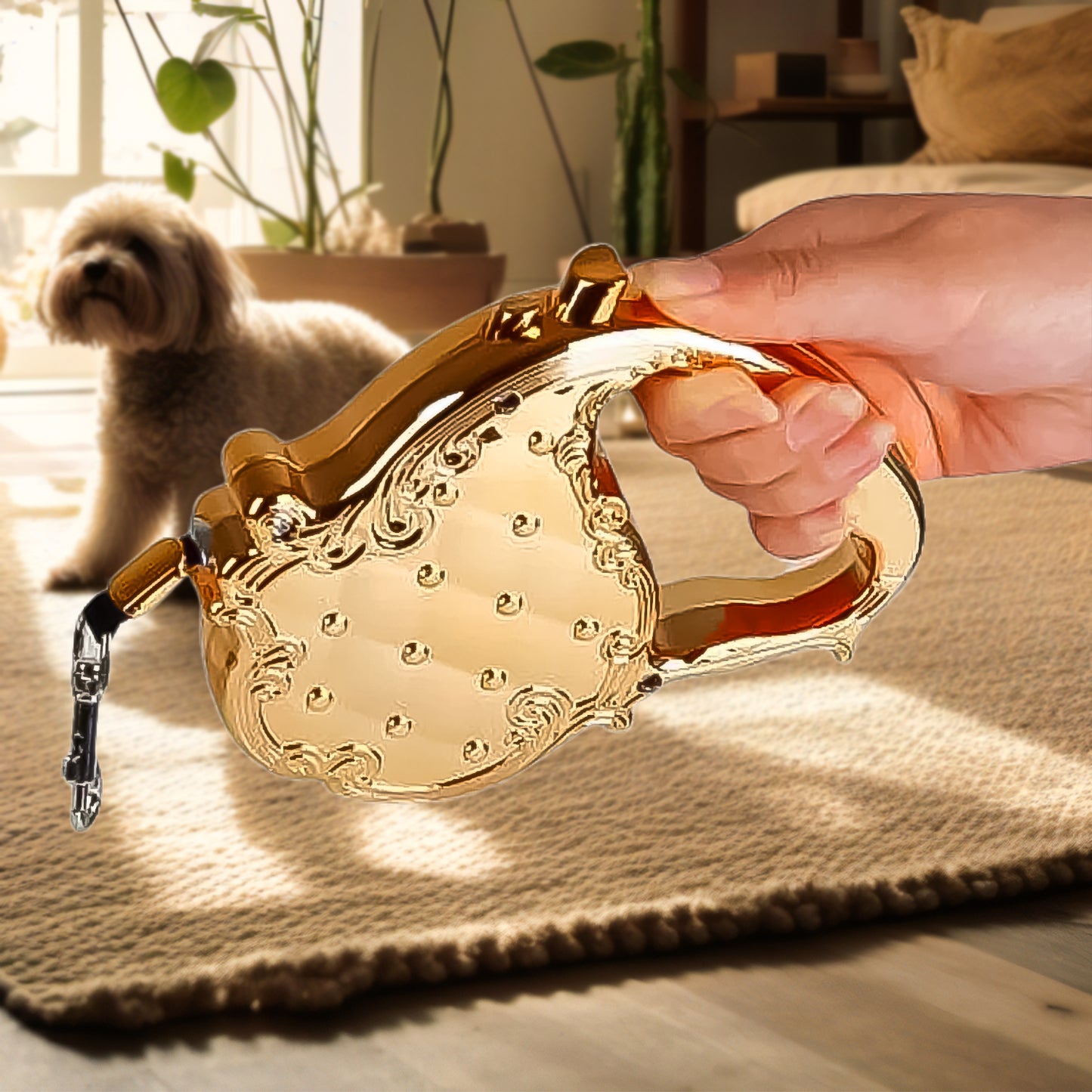 Retractable Telescopic Belt Rope Cat Golden Traction (3m Approx  1 Pc) - Happy Price - Image 2