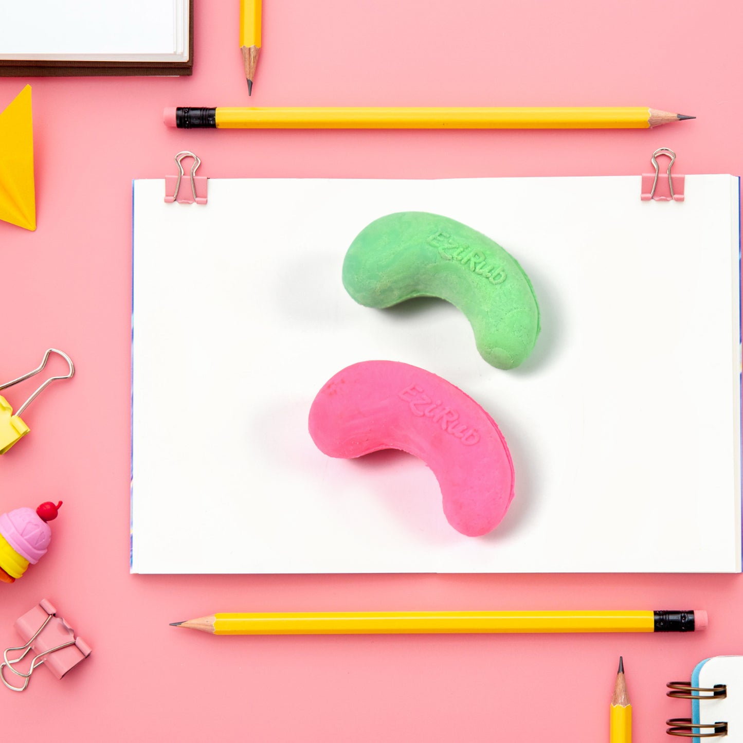 Cashew Nut Eraser Rubber Erasers (1 Pc  Mix Colour  Design) - Happy Price - Image 3