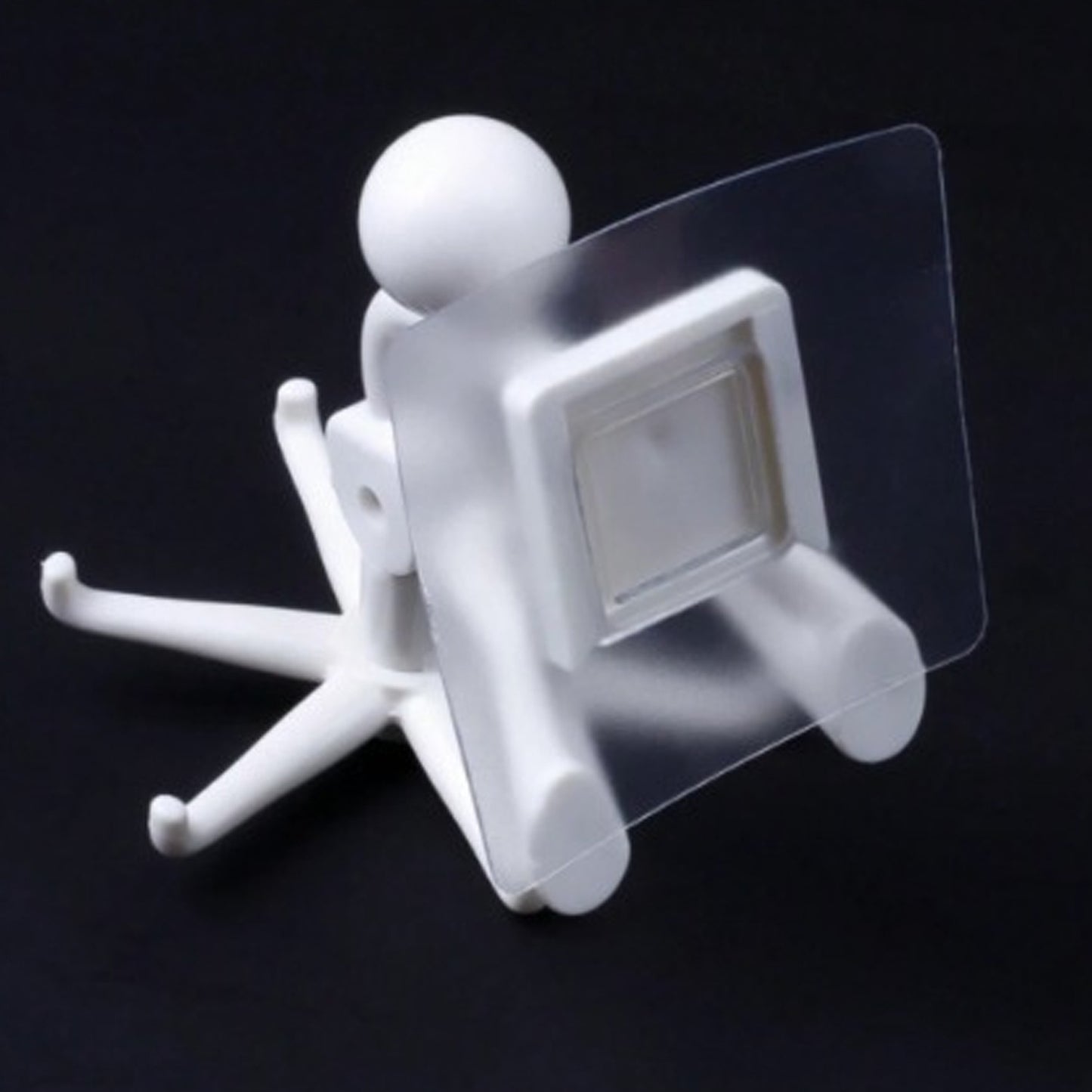 360 Degree Rotating Figure 6 Claw Kitchen Utensils Holder Hook Organizerkitchen Rack Non-punching And Trace Sticky Hook For Bathroom Door Wall White (1 Pc ) - Happy Price - Image 5