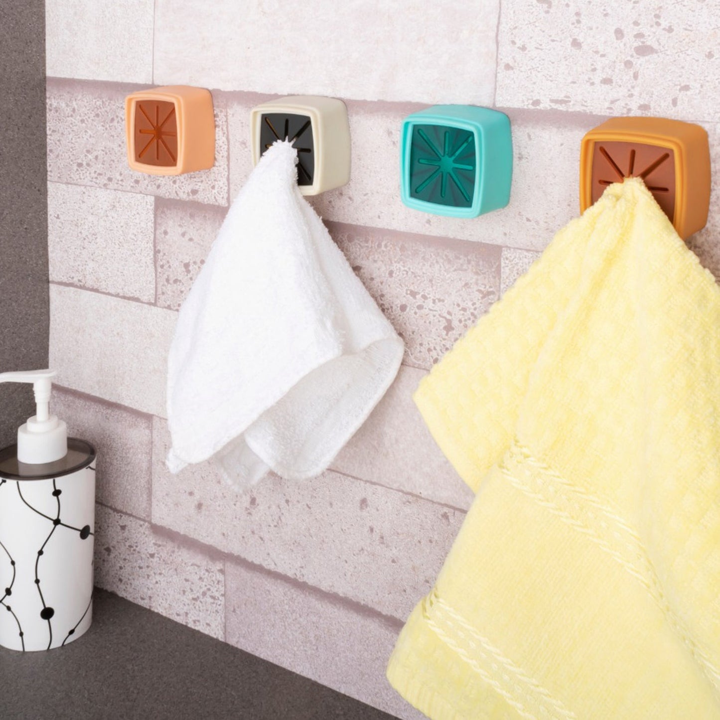 4 Pc Towel Holder Mostly Used In All Kinds Of Bathroom Purposes For Hanging And Placing Towels For Easy Take-in And Take-out Purposes. - Happy Price - Image 2