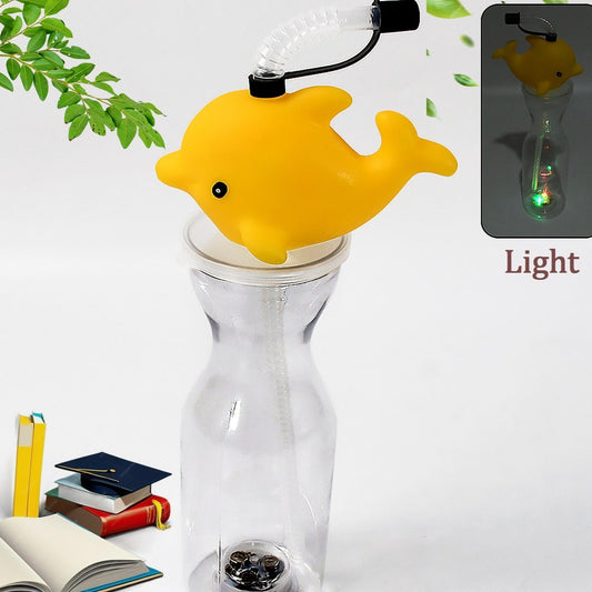 Party Props Birthday Return Gifts For Kids Animal Shape Straw Sipper Bottle For Kidskids Return Gifts For Birthdaystraw Bottle For Kids Multicolor - Happy Price - Image 1