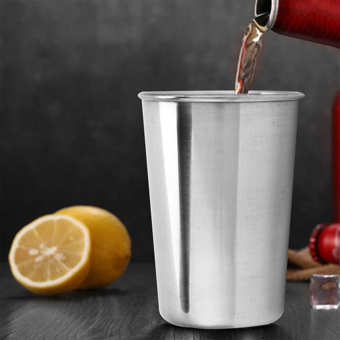 Small Stainless Steel Drinking Glass (1 Pc) - Happy Price - Image 4