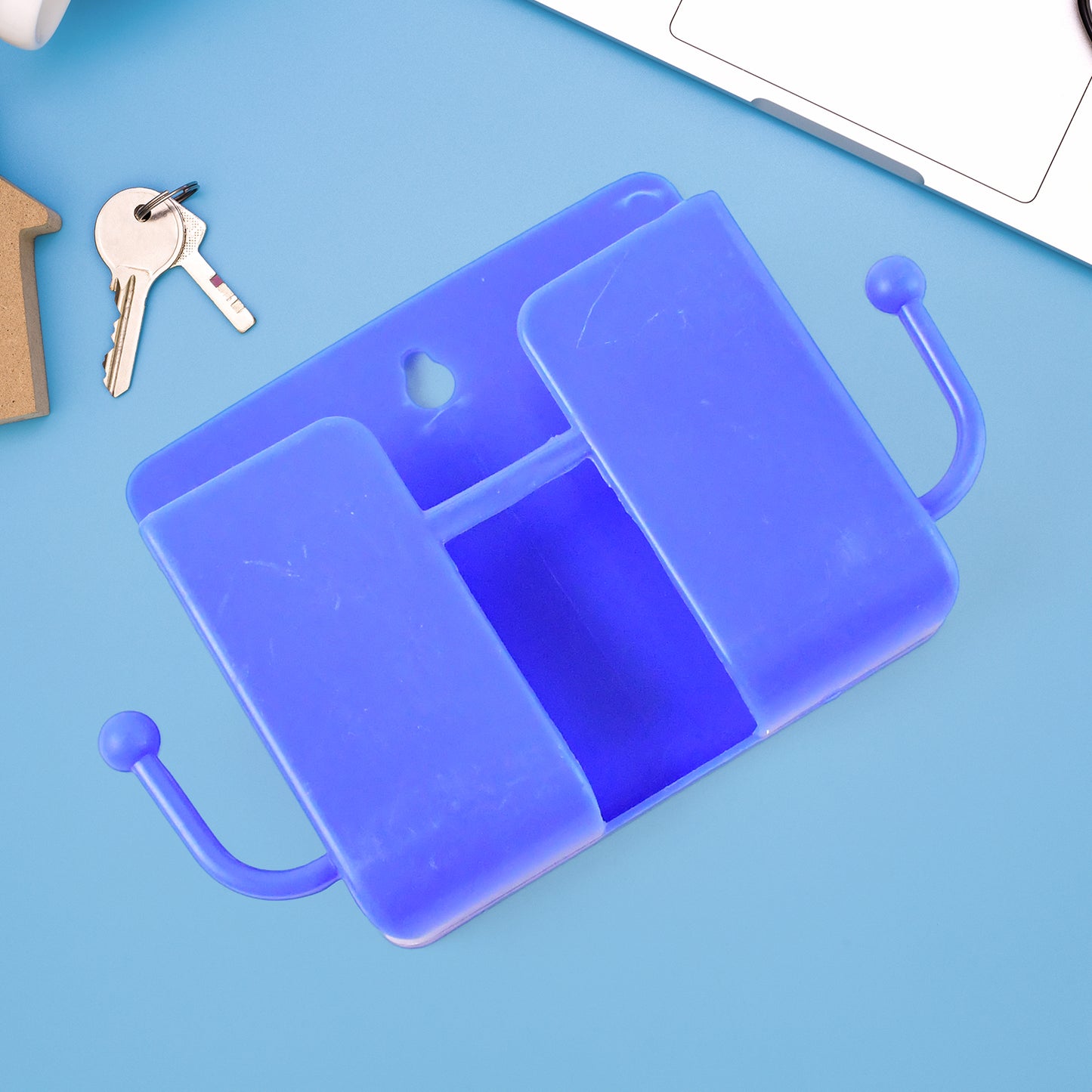 1 Pc Blue Wall Mount Mobile Stand With Hook - Happy Price - Image 4